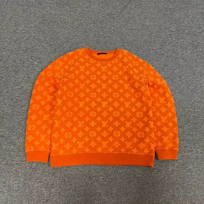 Louis Vuitton louis vuitton orange printed sweatshirt size M-dmc Size US M / EU 48-50 / 2 - 1 Thumbnail
