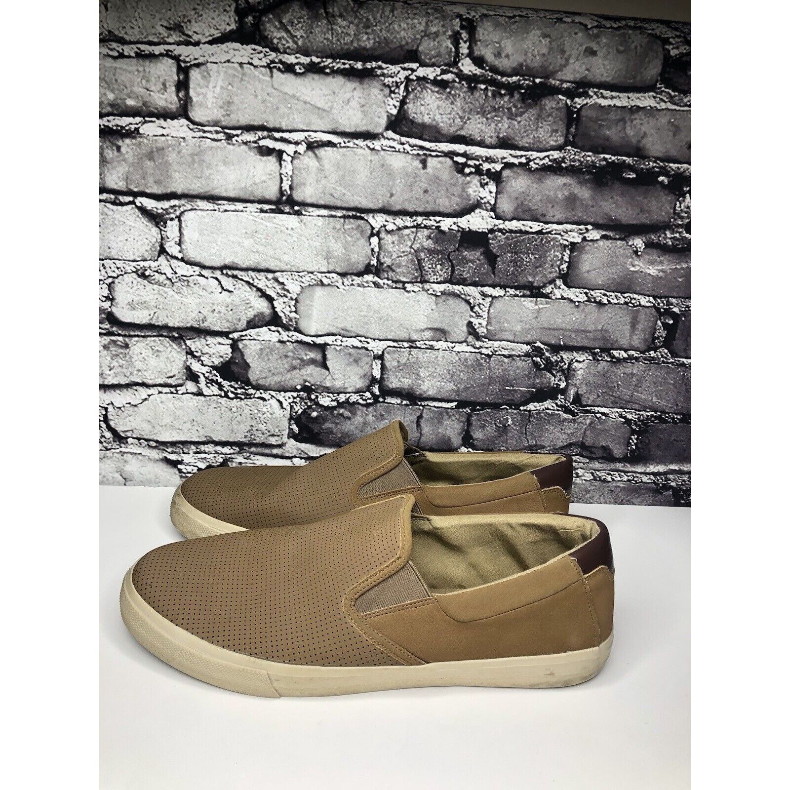 Other Thom McAn Buckley Tan Brown Loafer Slip On Sneaker Shoes Men Size US 13 / EU 46 - 5 Thumbnail