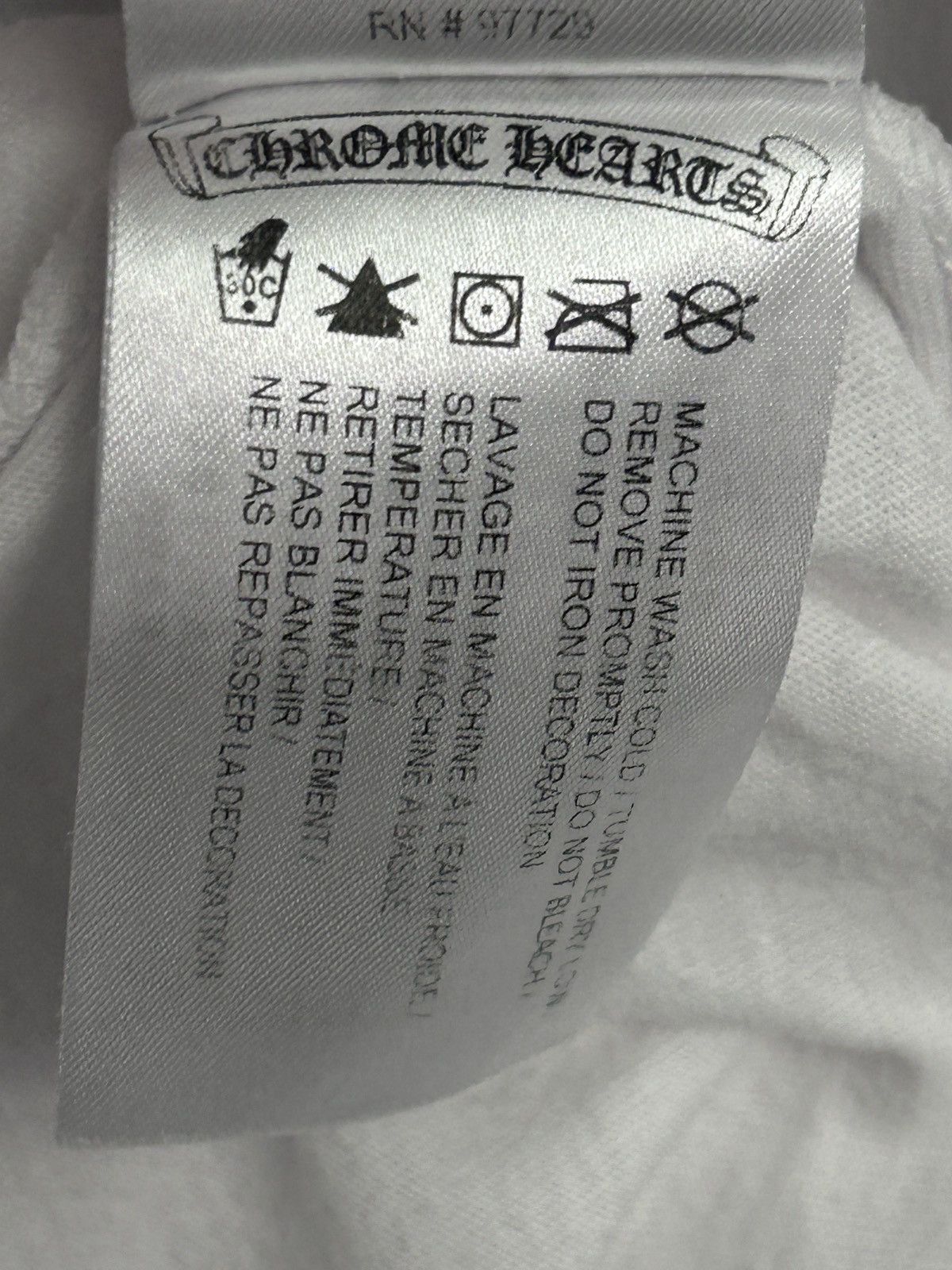 Chrome Hearts Chrome Hearts Hollywood Boost Long Sleeve white t-shirt M Size US M / EU 48-50 / 2 - 7 Thumbnail