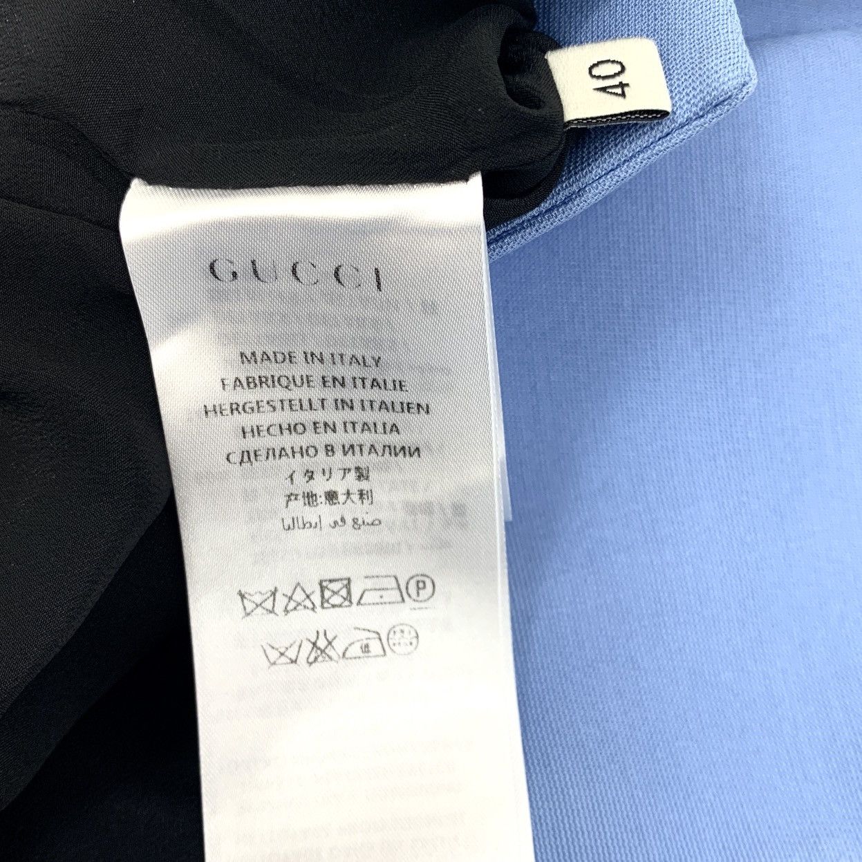 Gucci Gucci Blue Lace Sequin Mulberry Silk Long Sleeve Jacket Size S / US 4 / IT 40 - 6 Thumbnail