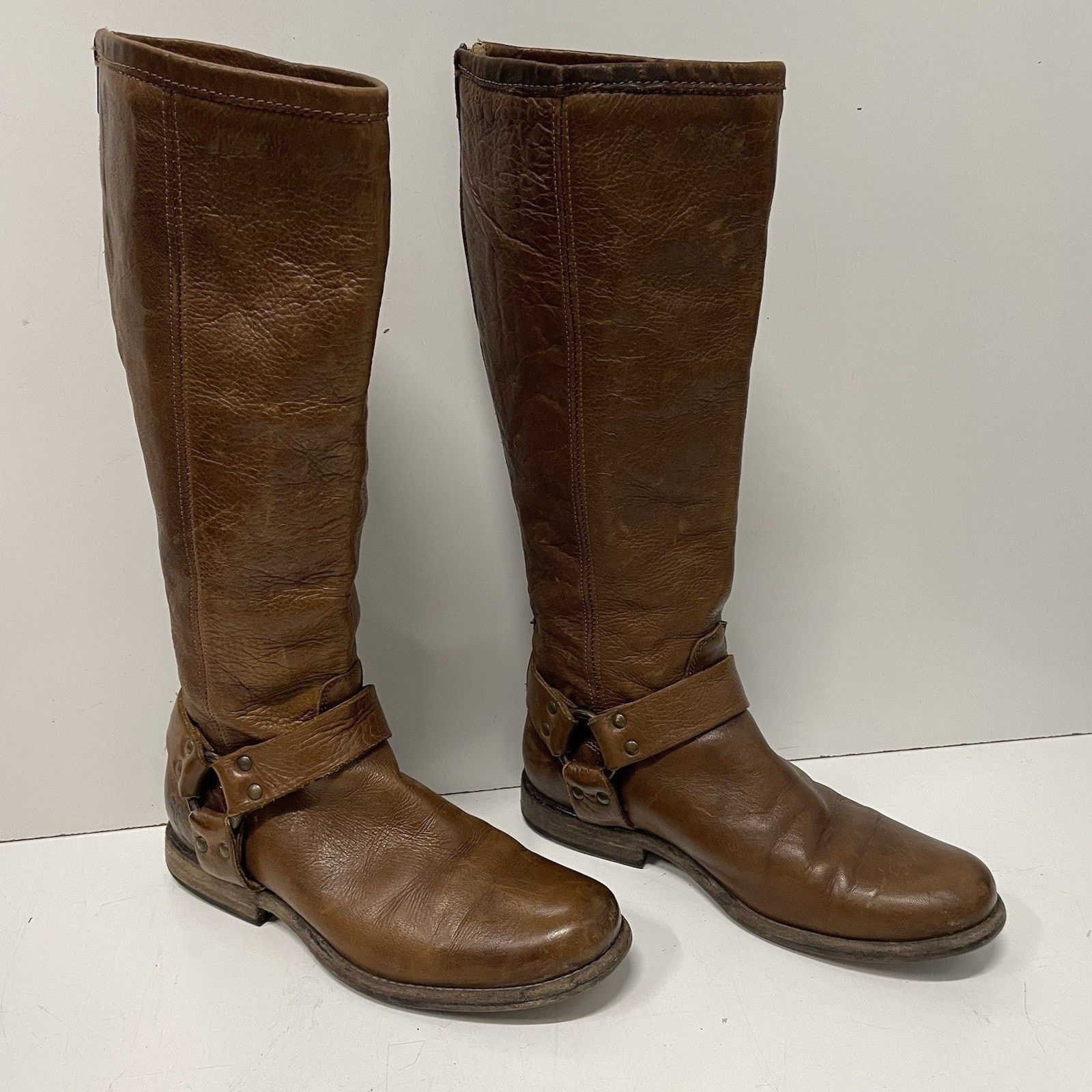 Frye Frye Phillip Riding Boots Sz 7 Soft Vintage Leather Harness Size US 7 / IT 37 - 8 Thumbnail