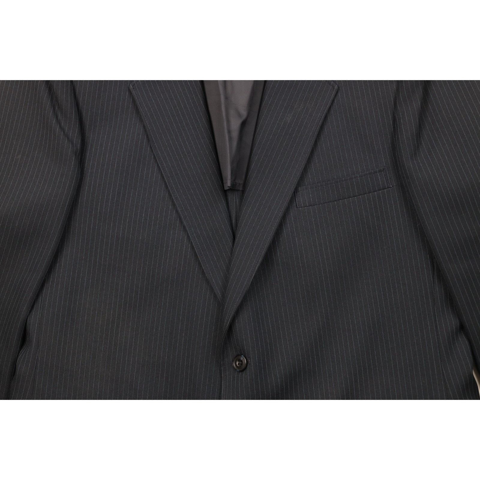 Vintage Vintage 70s Streetwear 2 Piece Pinstriped Knit Suit Size 46R - 4 Thumbnail