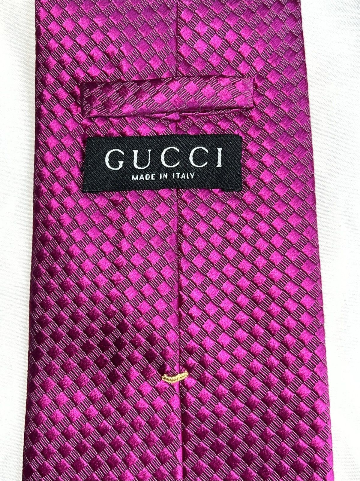 Gucci Gucci Men’s Pink Silk Tie Size ONE SIZE - 3 Thumbnail