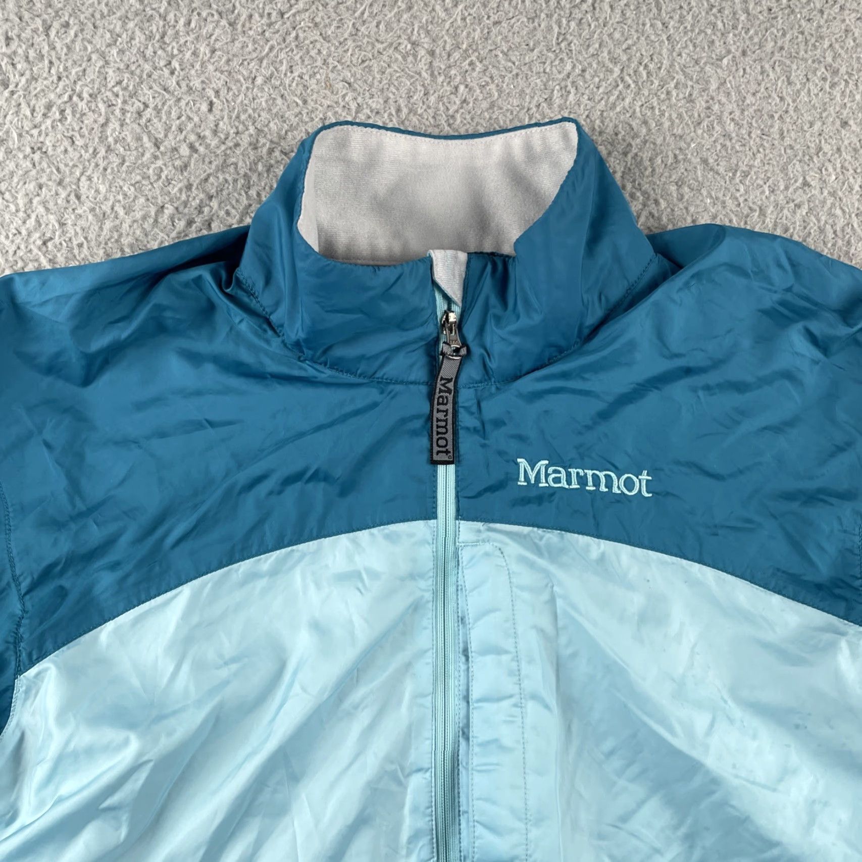 Marmot Marmot Women’s Jacket Windbreaker Two Tone Blue Zip Sweat Lined Fleece Teal M Size M / US 6-8 / IT 42-44 - 2 Thumbnail