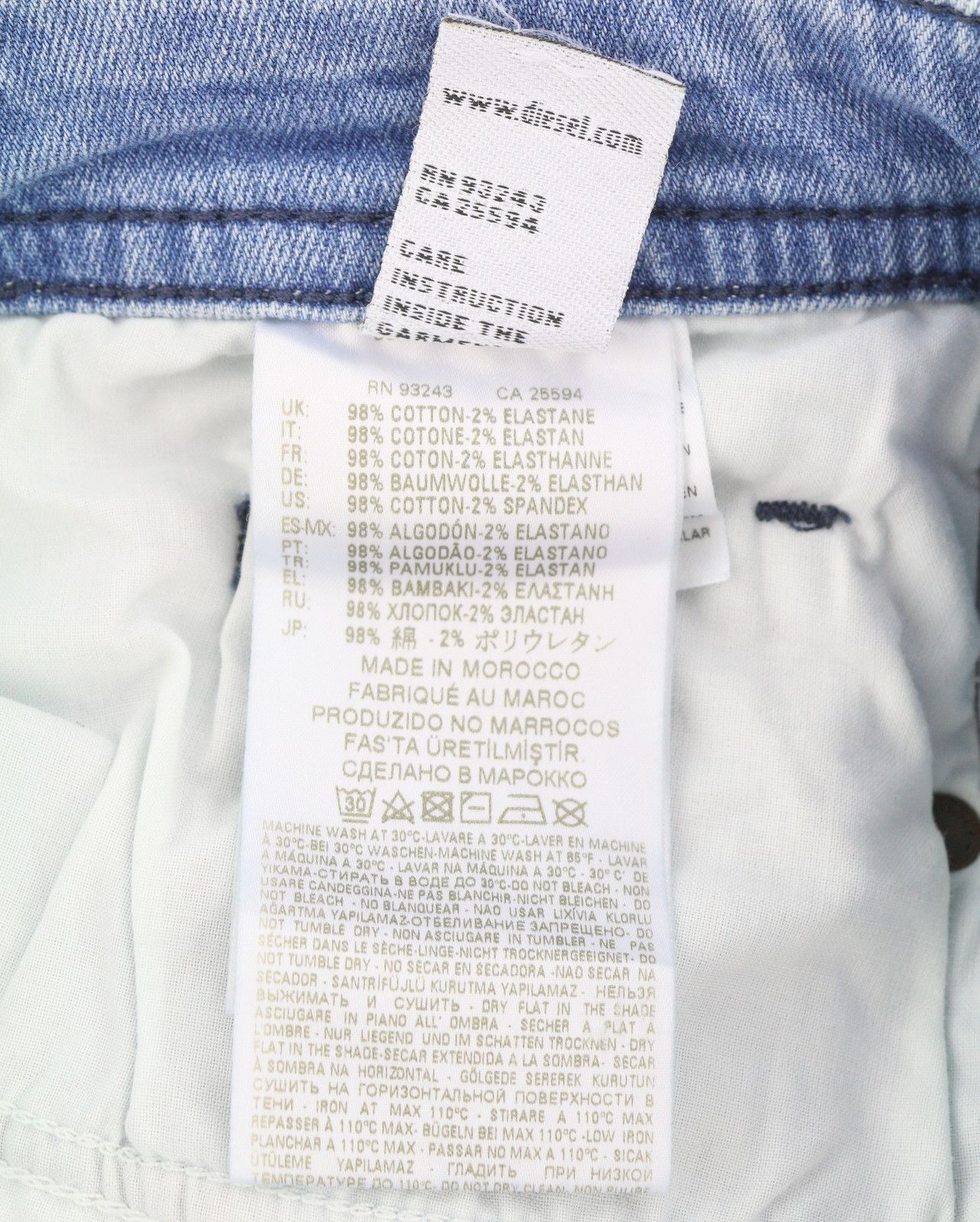 Diesel BUSTER 081AL W27/L32 Blue Faded Slim Tapered Jeans 89133 Size US 27 - 9 Thumbnail