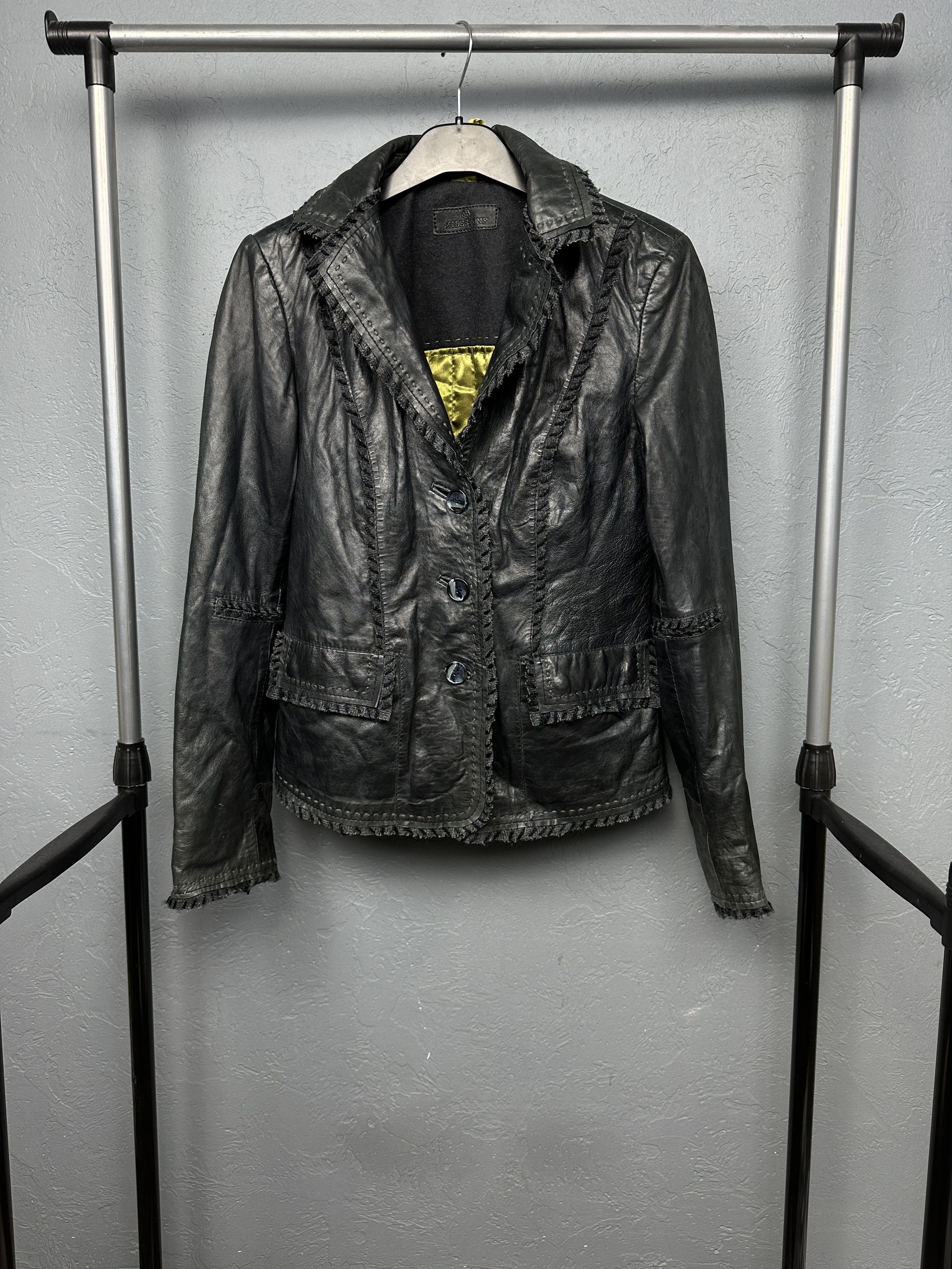 Milestone Milestone Womens Lamb Leather Jacket Size M / US 6-8 / IT 42-44 - 1 Thumbnail