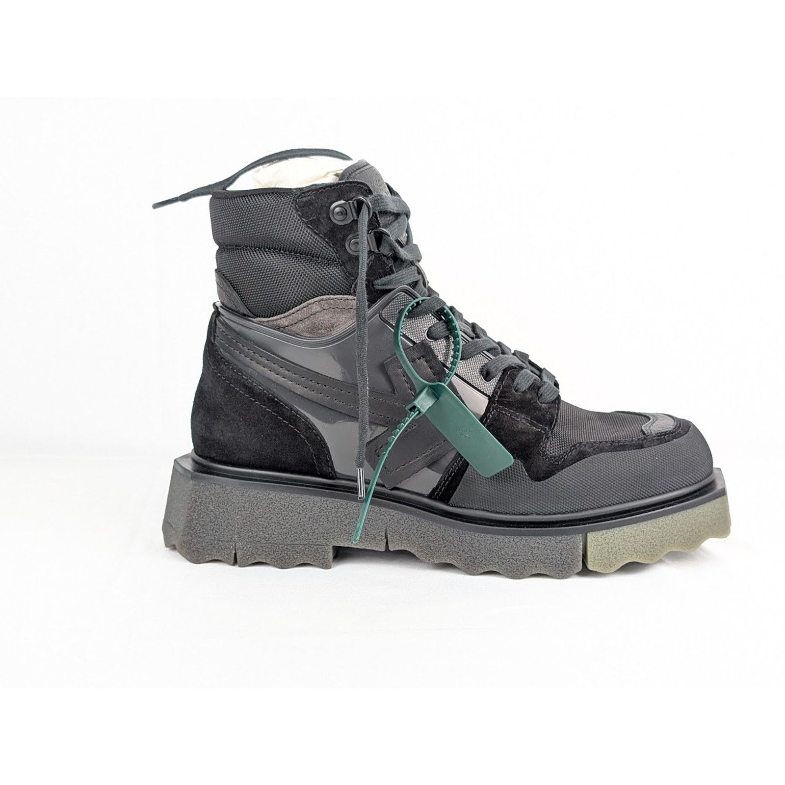Off-White o1rshd1 Hiking Sponge Sneakers in Black / Khaki Size US 9 / EU 42 - 4 Thumbnail
