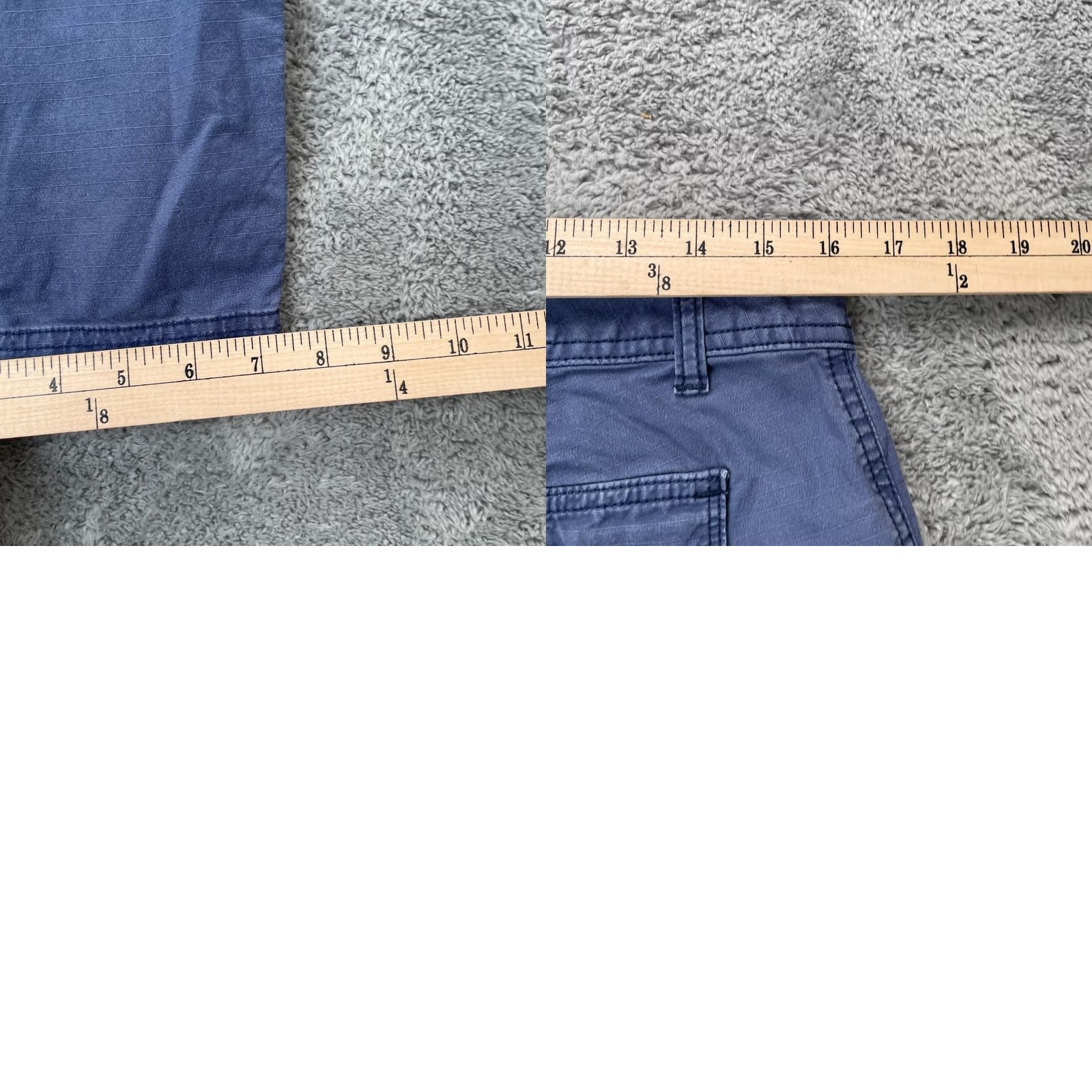 Eddie Bauer Eddie Bauer Pants Womens 6 Blue Cropped Cotton Stretch Ripstop Straight Leg Logo Shirt Size 28" / US 6 / IT 42 - 8 Thumbnail
