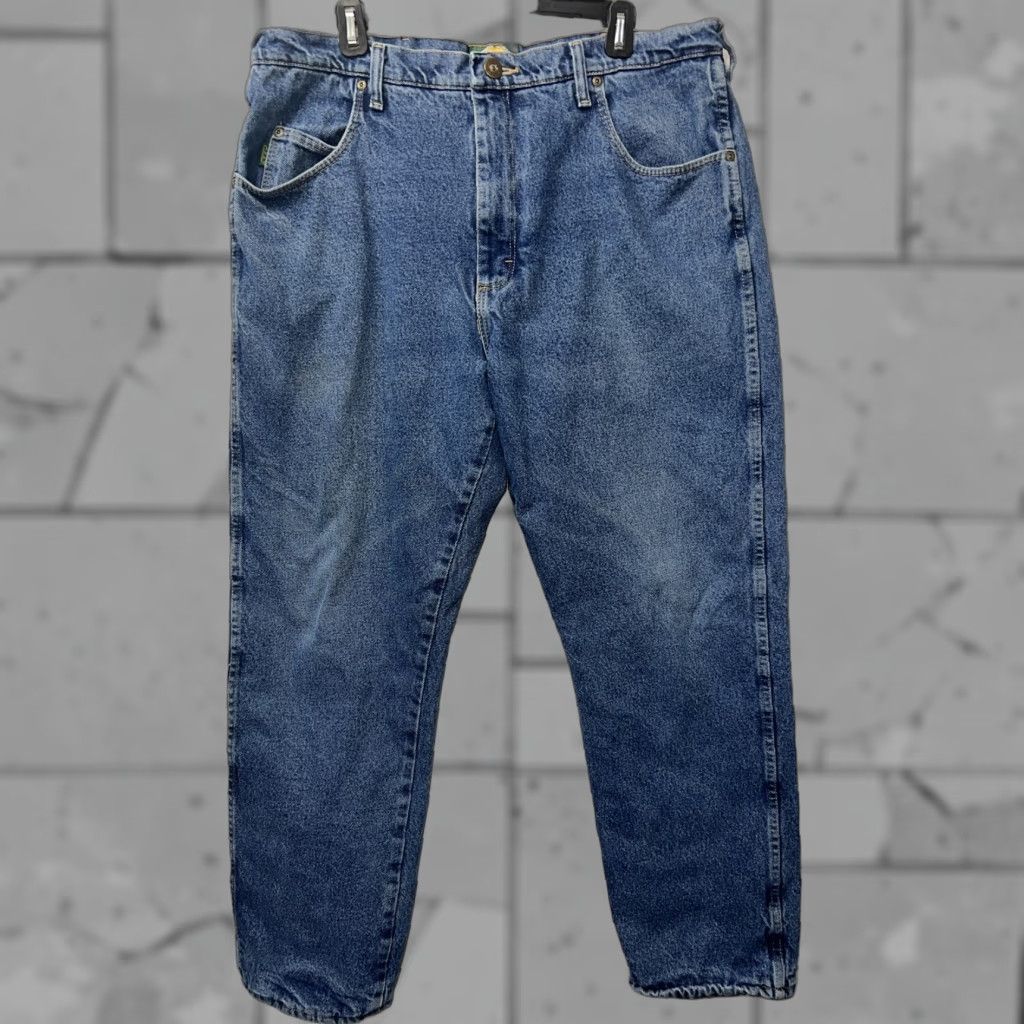 Vintage Cabela's Jeans Mens Size 38x32 Fleece Lined Straight Blue Outdoor Gear Men Size US 38 / EU 54 - 1 Thumbnail