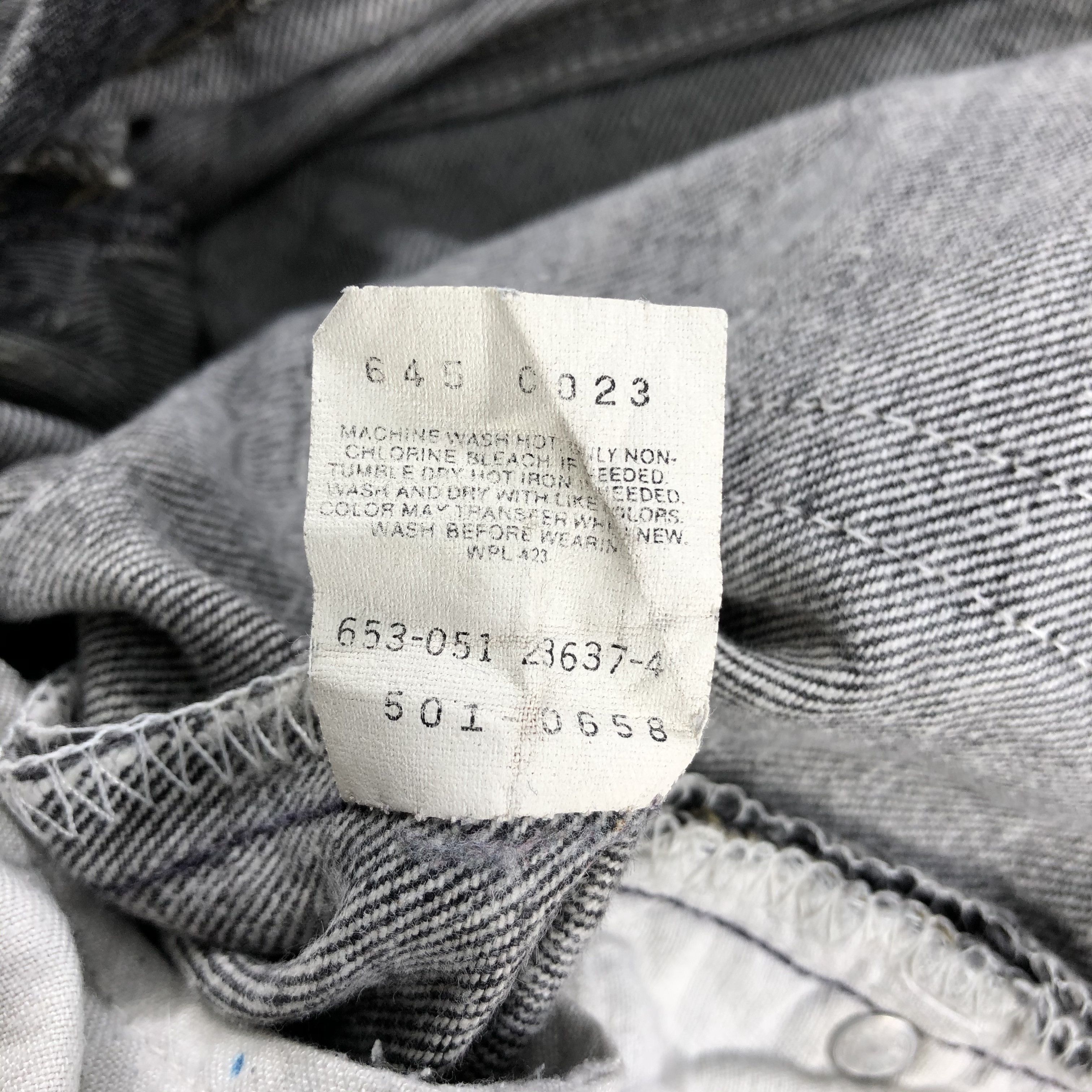 Levi's Vintage 90s Faded Black Levis 501 Jeans-JM2369 Size US 36 / EU 52 - 18 Thumbnail