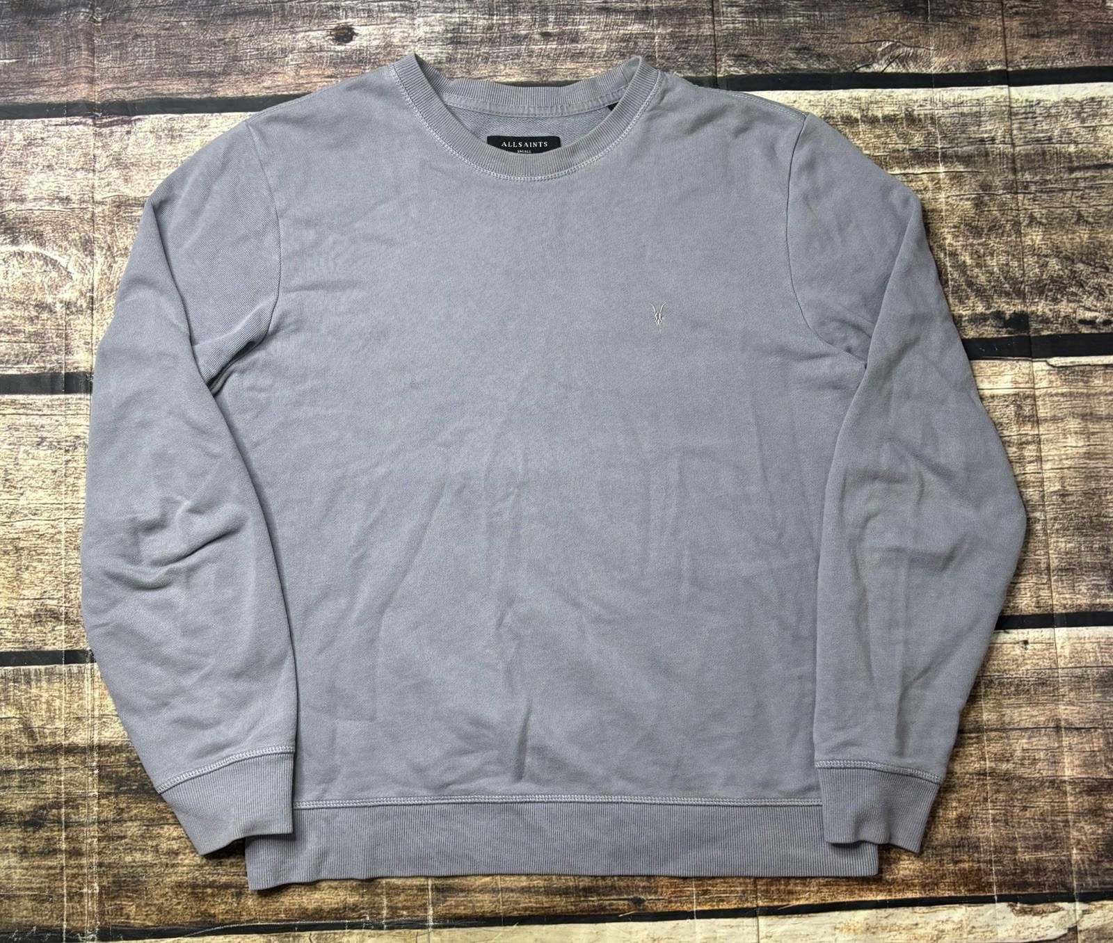 Allsaints All Saints Sweatshirt Mens Small Cotton Pullover Gray Size US S / EU 44-46 / 1 - 1 Thumbnail