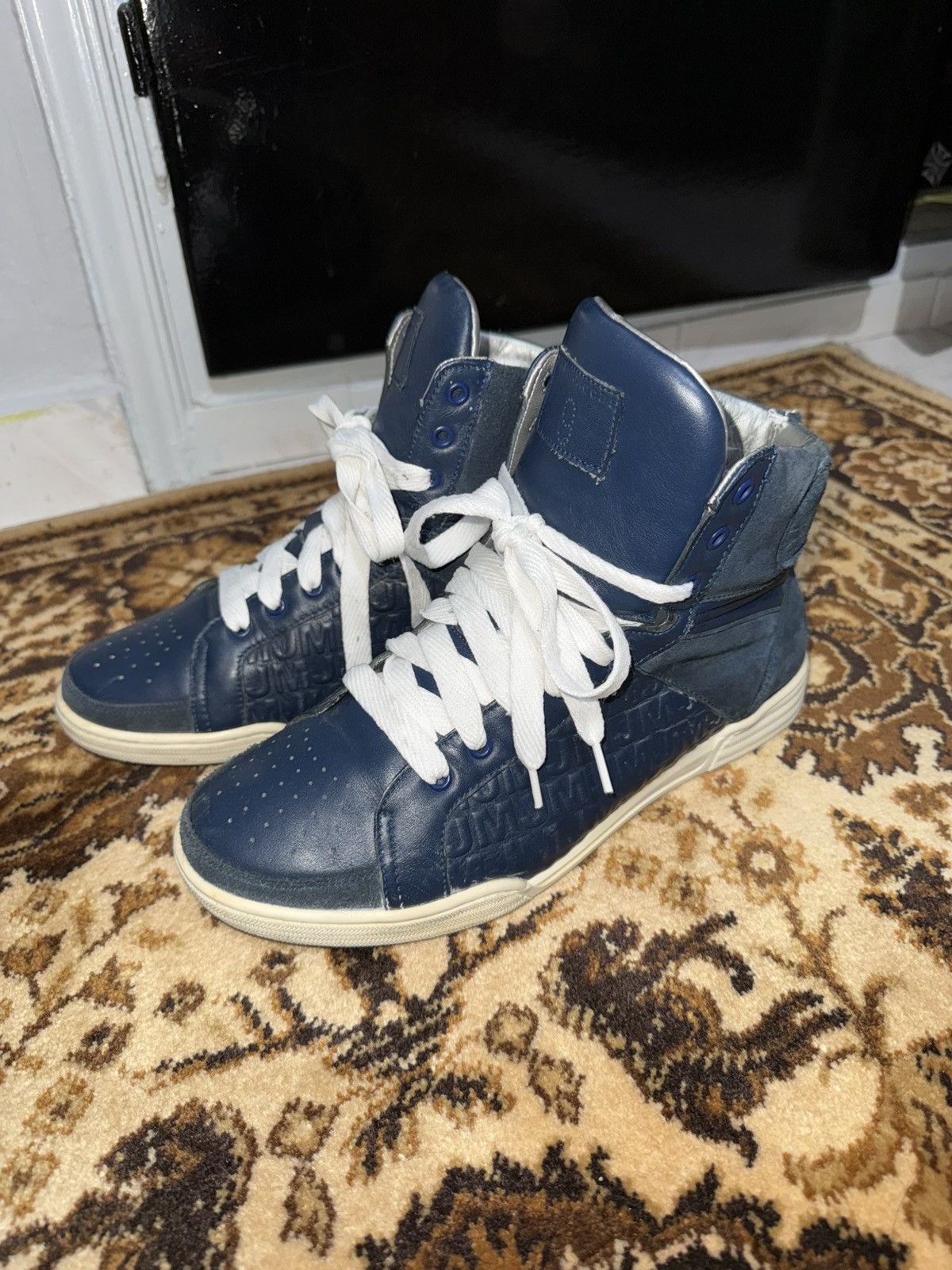 Marc Jacobs Vintage Marc Jacobs High-Top Blue Suede Sneakers Size US 10 / EU 43 - 6 Thumbnail