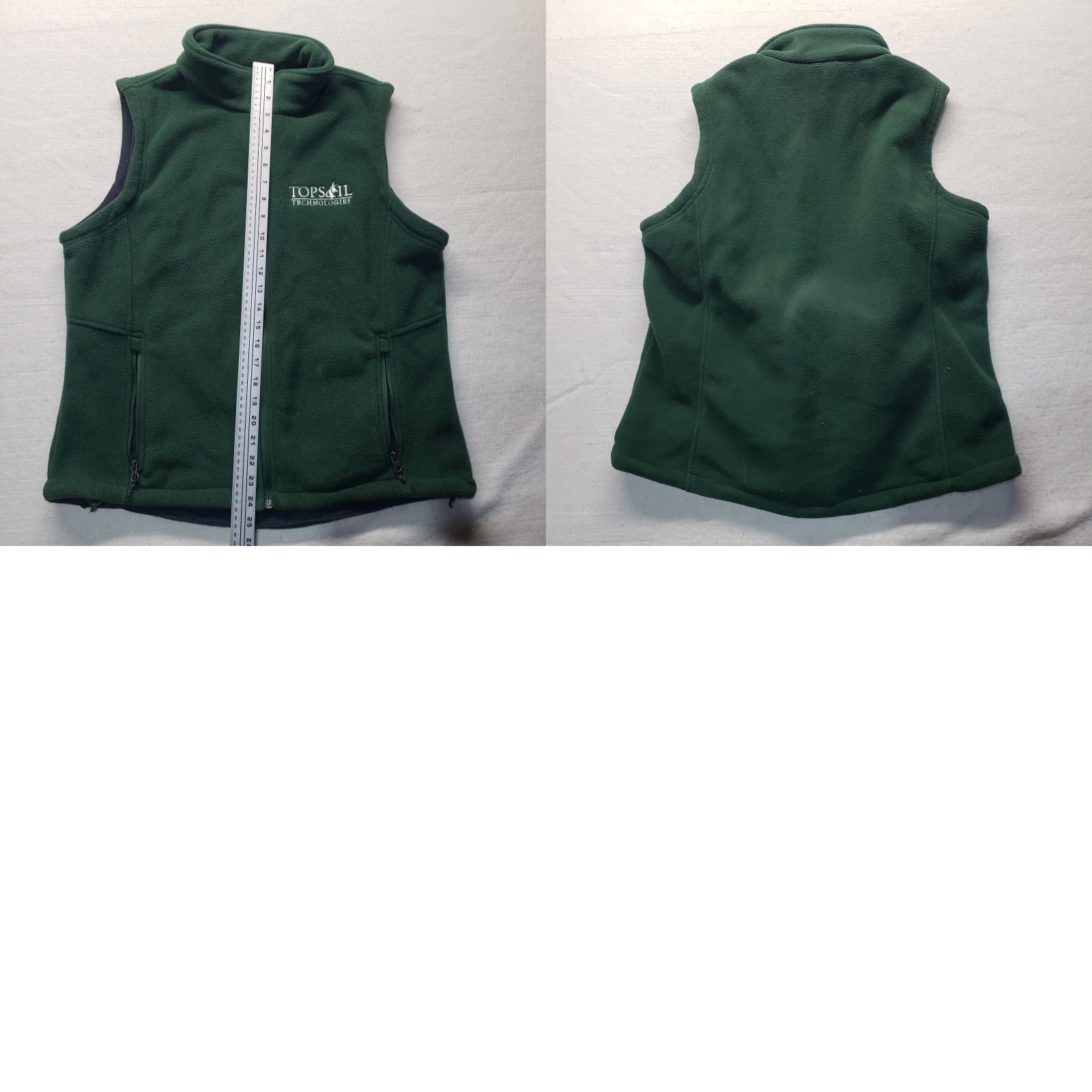 Vintage Topsail Technologies Green Sleeveless Sweater Vest Full Zip Adult Women's XL Size XL / US 12-14 / IT 48-50 - 8 Thumbnail