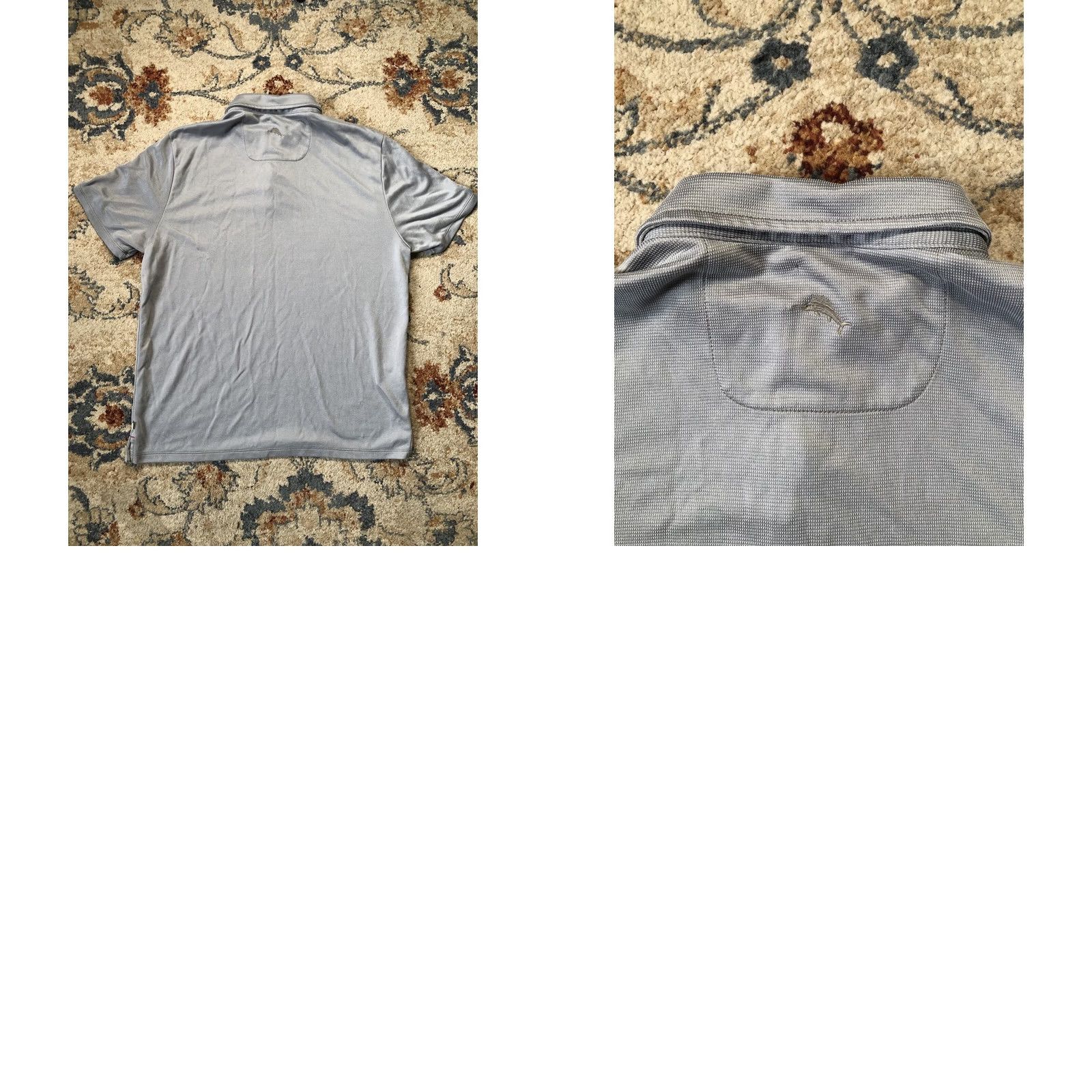 Tommy Bahama Tommy Bahama Polo Shirt Mens Gray Short Sleeve Cotton Blend Regular Fit Casual Golf Beach 90s? Size US M / EU 48-50 / 2 - 8 Thumbnail