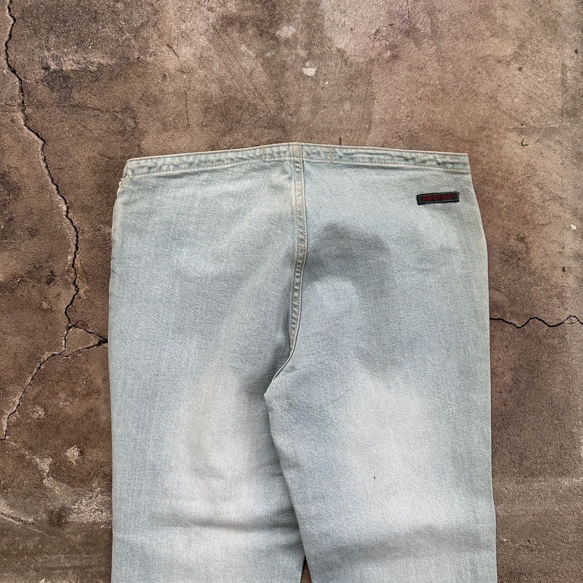 Japanese Brand × Vintage Vintage Y2K Rexton Low Rise Flared Denim Size 27" / US 4 / IT 40 - 7 Thumbnail