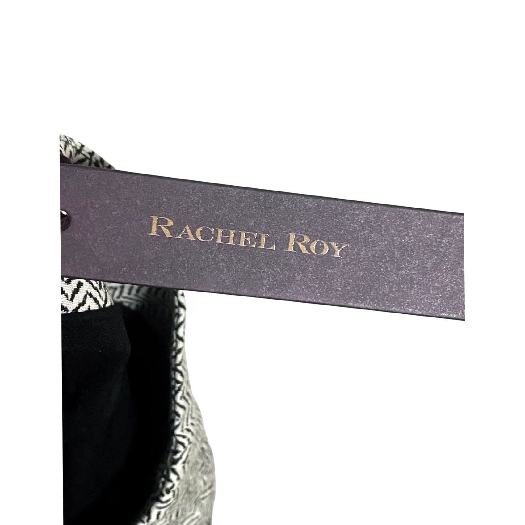 Vintage VINTAGE Rachel Roy Pencil Skirt Mini Black White Herringbone Pattern Womens Size 4 NWT Gray Short Skirt Womens 4 NWT Size 27" / US 4 / IT 40 - 7 Thumbnail