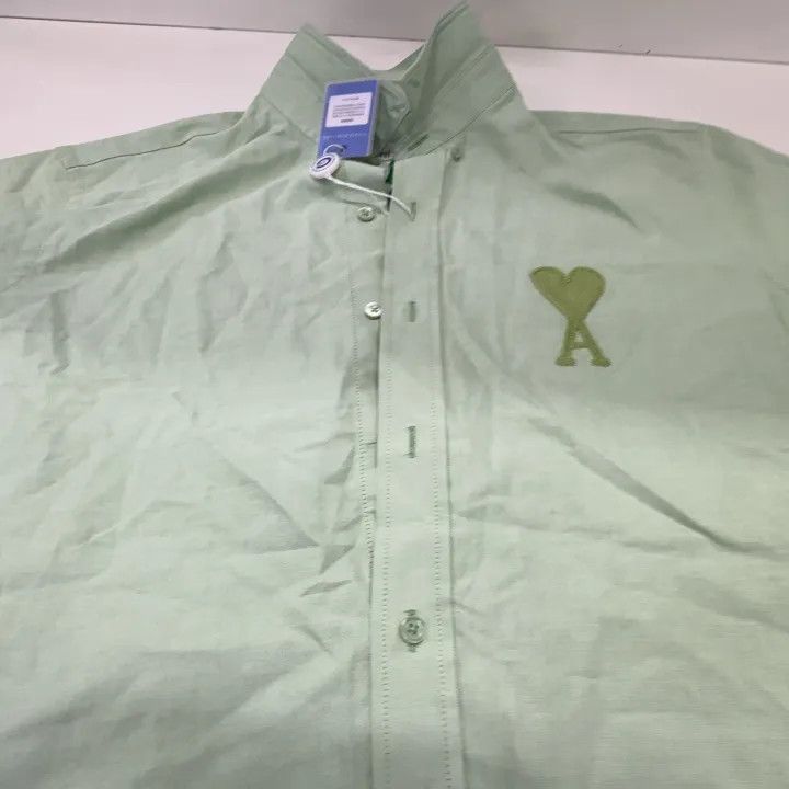 AMI AMIPARIS SS22 Love Heart Logo Long Sleeve Shirt -2507 Size US M / EU 48-50 / 2 - 5 Thumbnail
