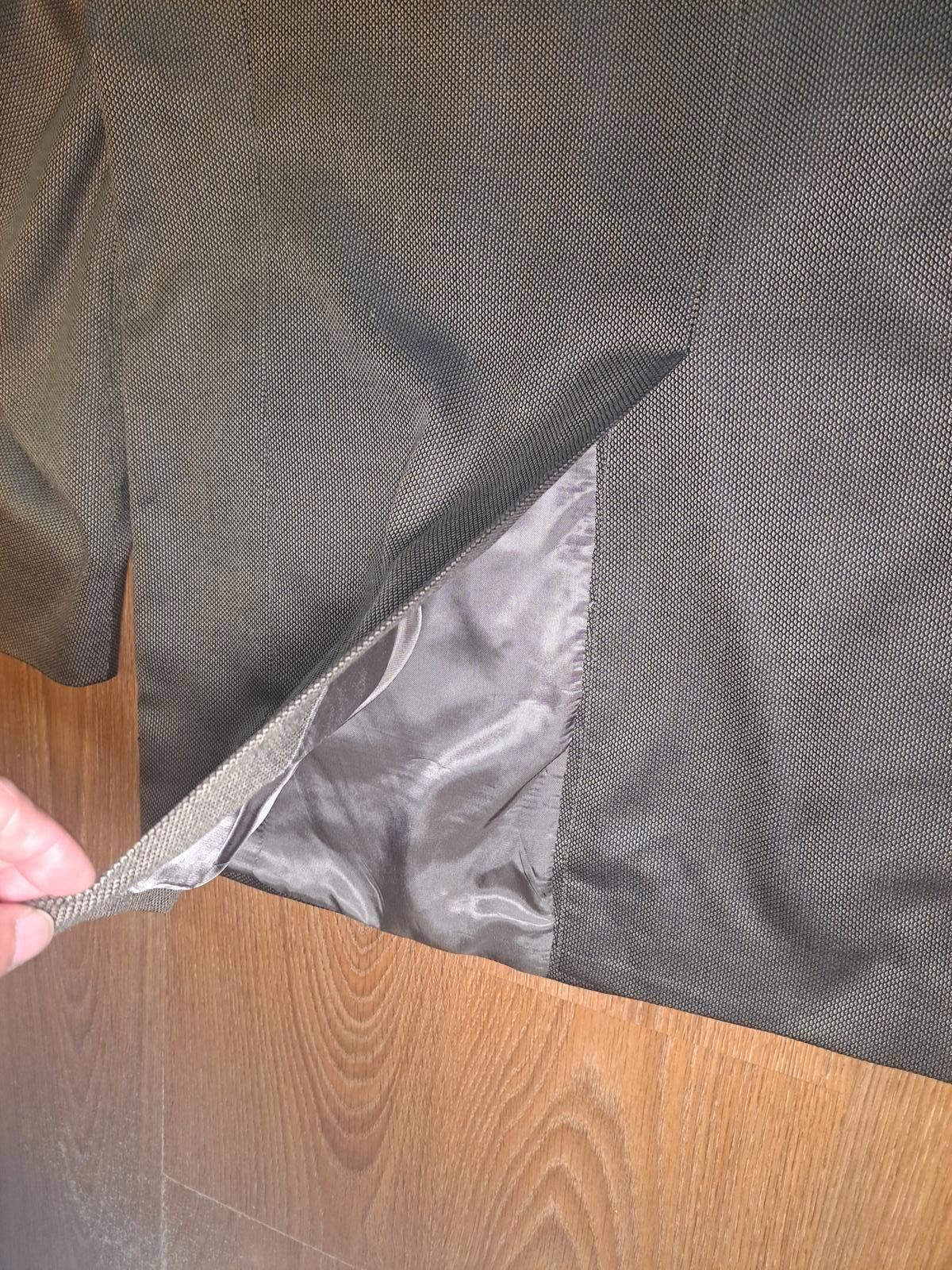 Hart Schaffner Marx Hart Schaffner Marx Sport Coat Mens 46L Gold Birdseye Wool Size 46L - 9 Thumbnail