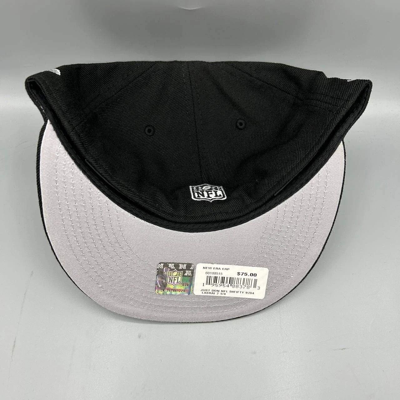 New Era Las Vegas Raiders x Just Don Hat Men 7 1/4 NFL Fitted Wool Size ONE SIZE - 5 Thumbnail
