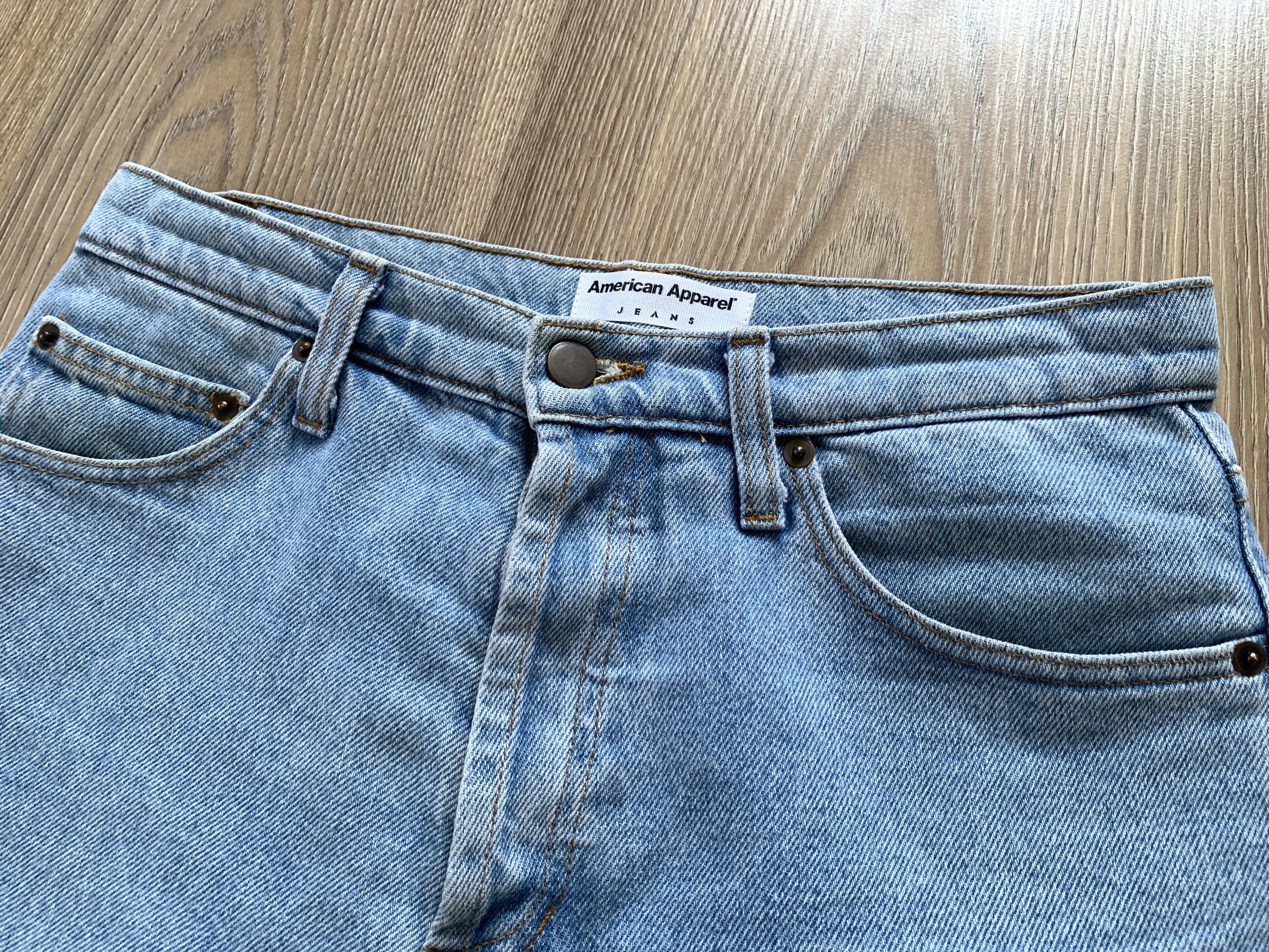 American Apparel American Apparel Light Blue Denim Shorts Size US 29 - 4 Thumbnail