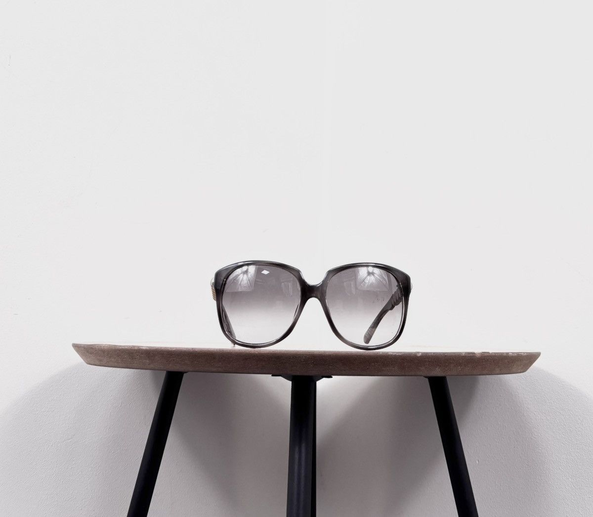 Emporio Armani Emporio Armani Oversized Sunglasses Grey/Brown EA9539/S Size ONE SIZE - 6 Thumbnail