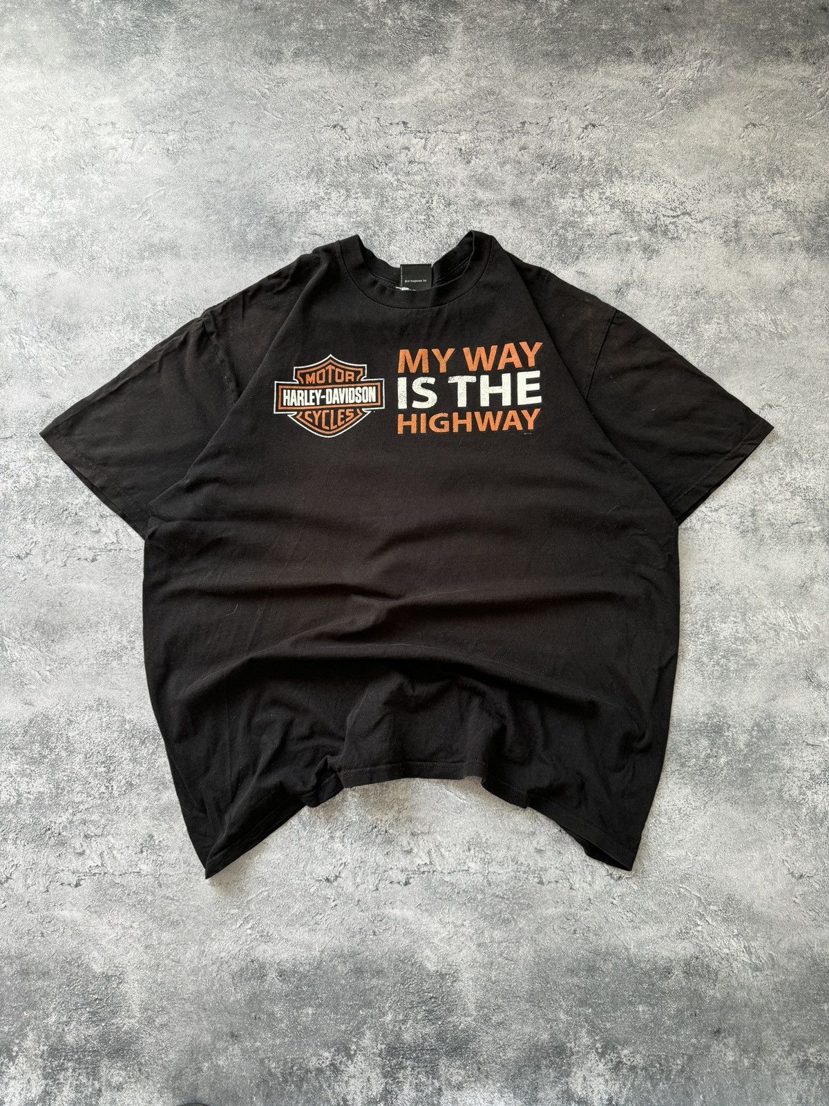 Harley Davidson × Vintage Vintage Harley Davidson Faded Black T-Shirt Size US XL / EU 56 / 4 - 1 Thumbnail