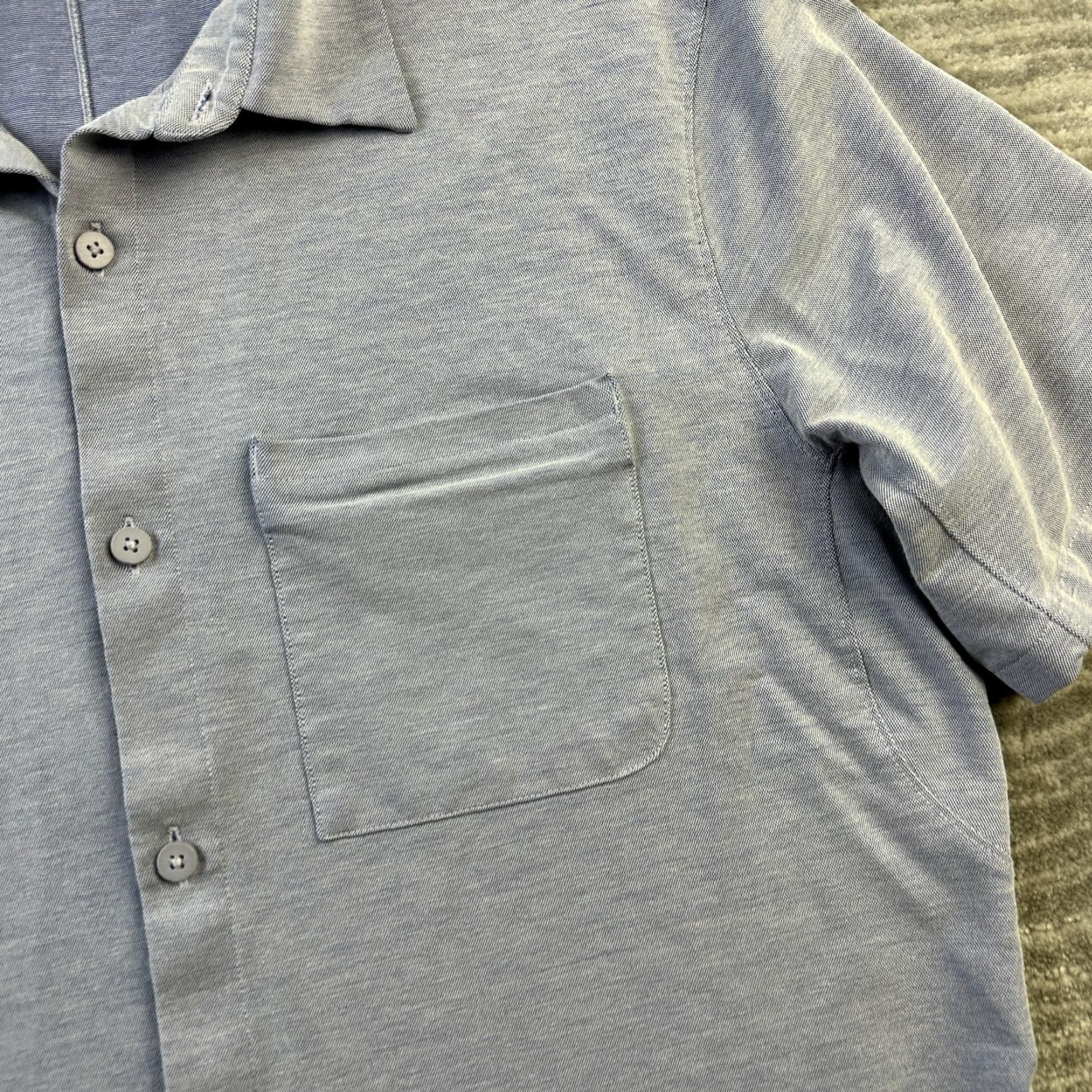 Lululemon Lululemon Shirt Mens Medium Blue Button Up Short Sleeve Career Top Size US M / EU 48-50 / 2 - 4 Thumbnail