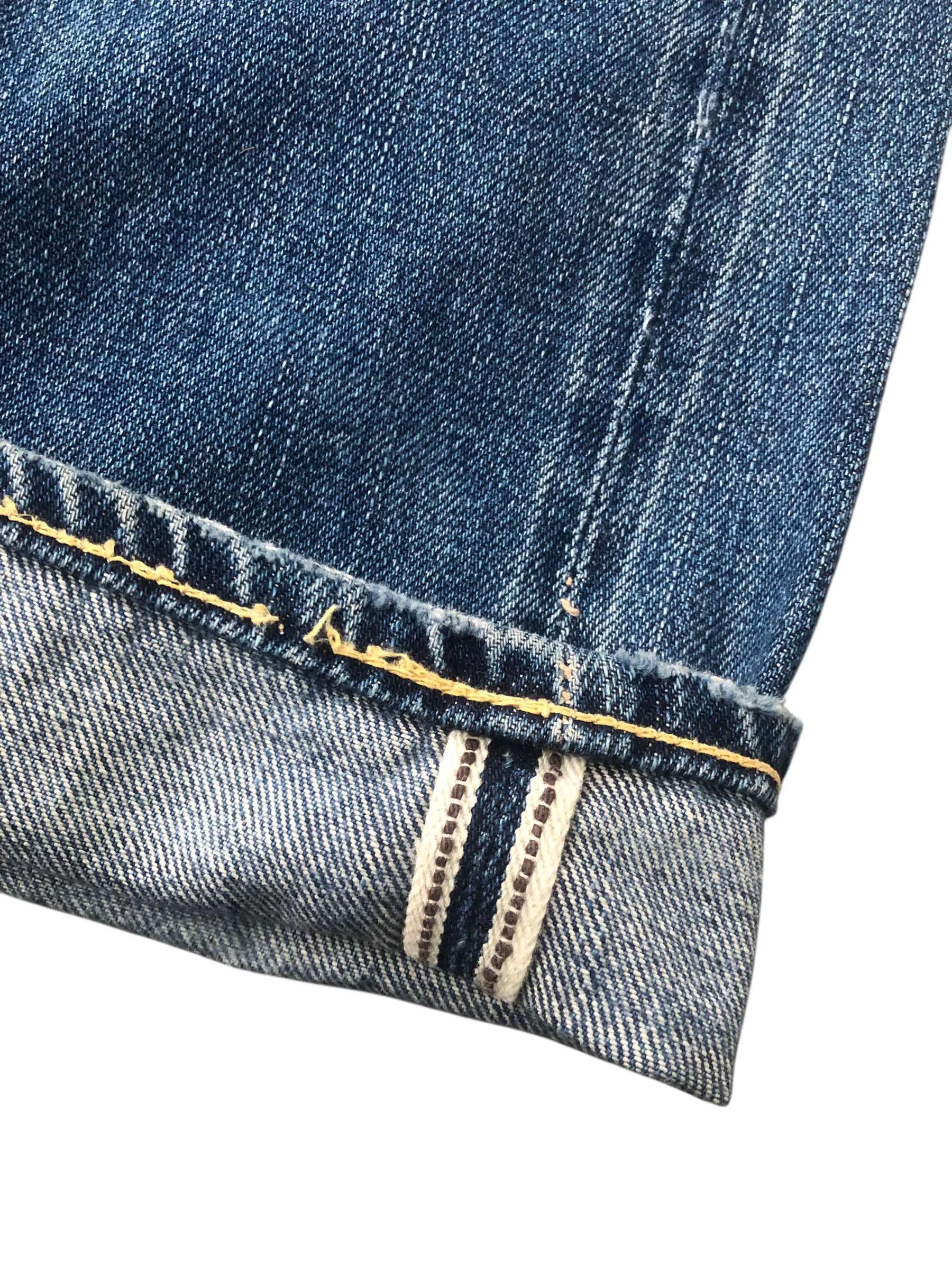 Visvim 💯Rare VISVIM Fluxus 00 damaged-1 d1 denim Selvedge Jeans Size US 34 / EU 50 - 16 Thumbnail