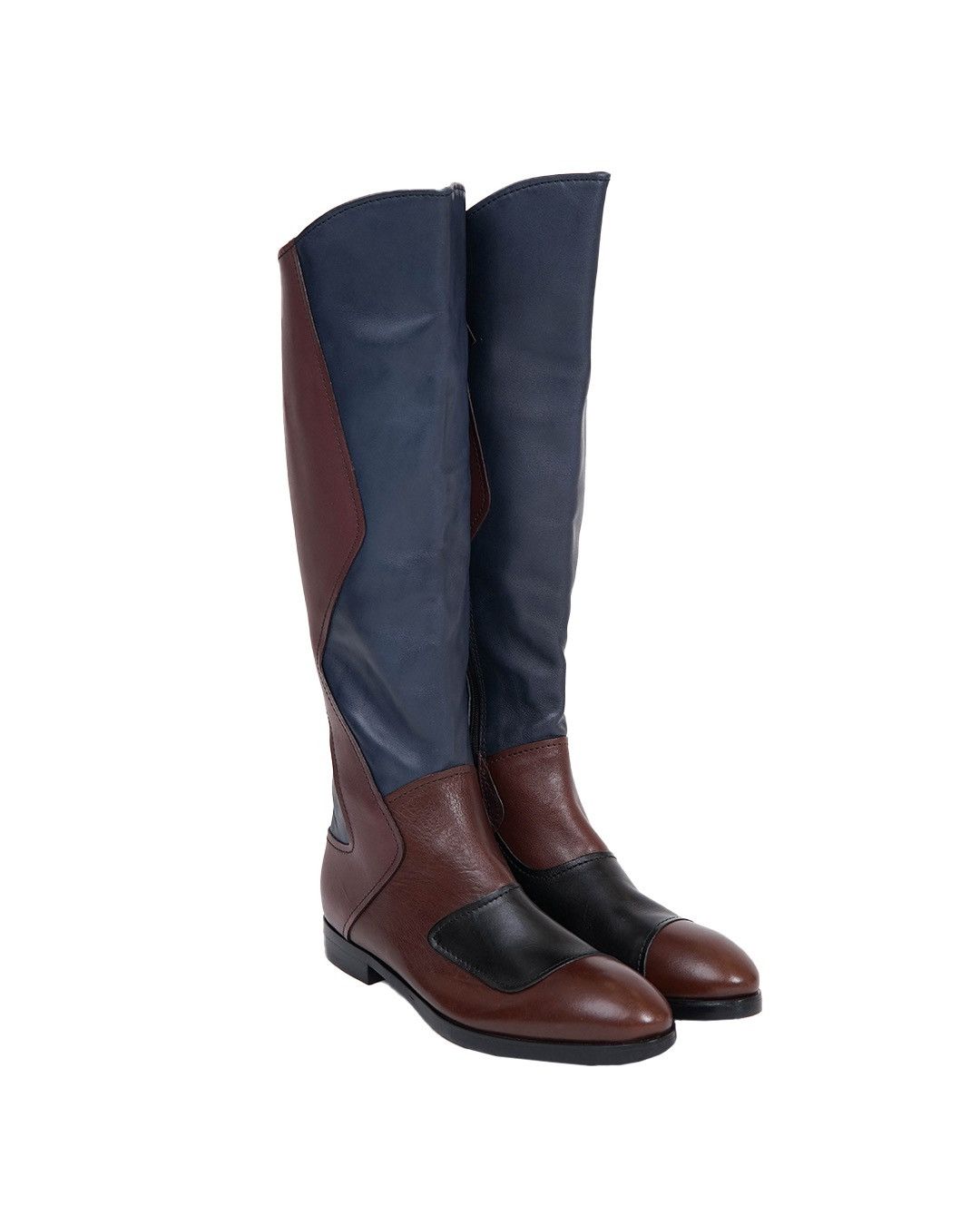 Miu Miu Miu Miu 2008 Patchwork Knee Boots Size US 8 / IT 38 - 6 Thumbnail