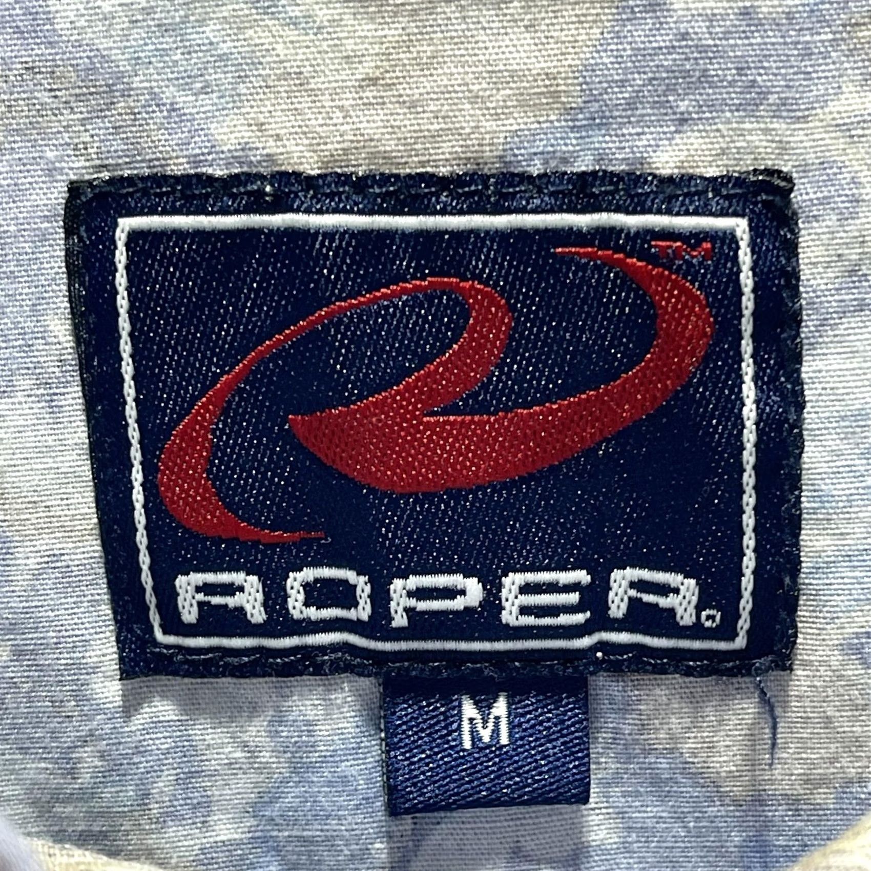 Roper VINTAGE Roper Shirt Mens Medium Blue Gold Paisley Western Pearl Snap Long Sleeve Size US M / EU 48-50 / 2 - 4 Thumbnail
