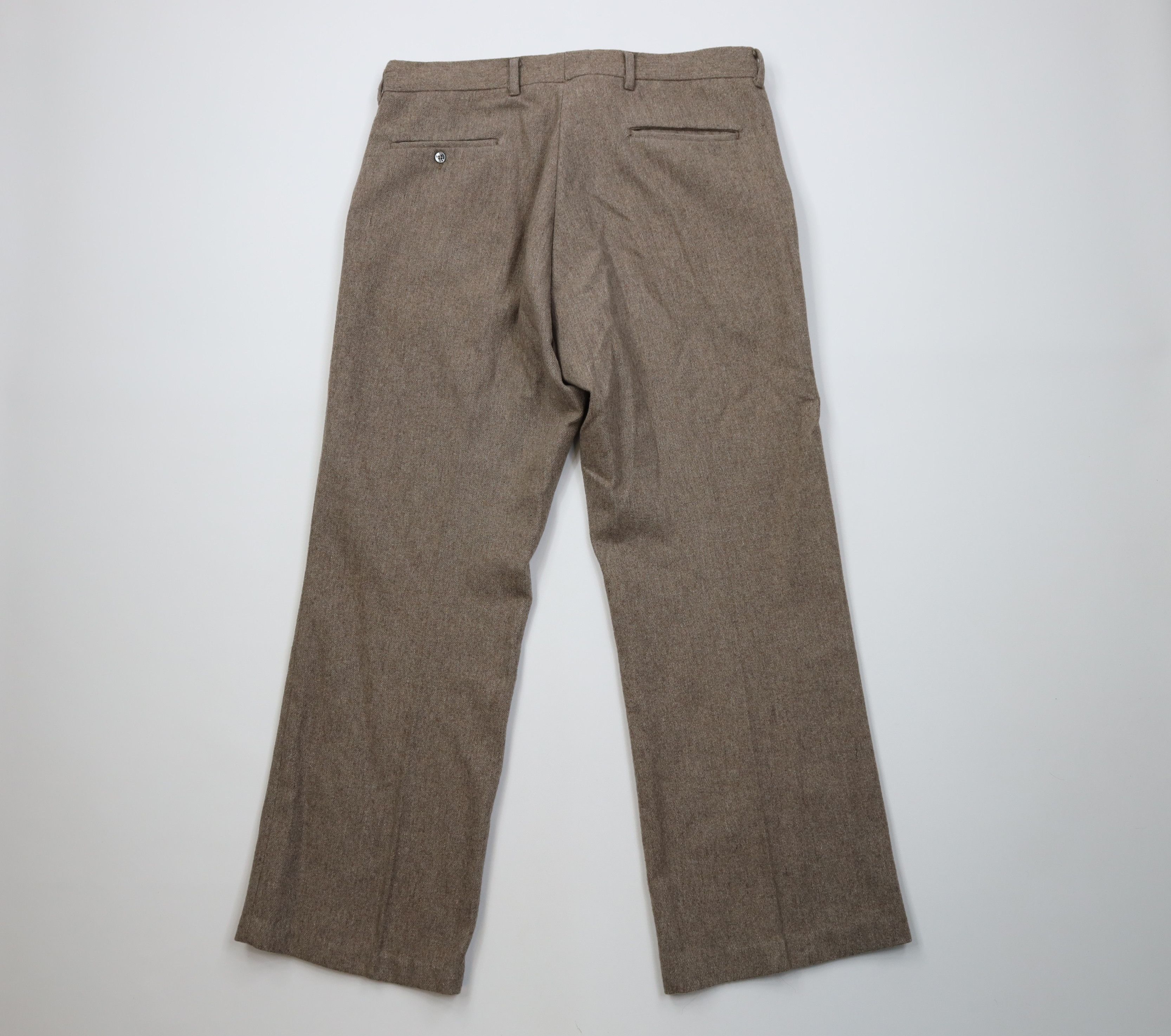 Vintage Vintage 70s Streetwear Wide Leg Chino Pants Beige USA Size US 34 / EU 50 - 11 Thumbnail