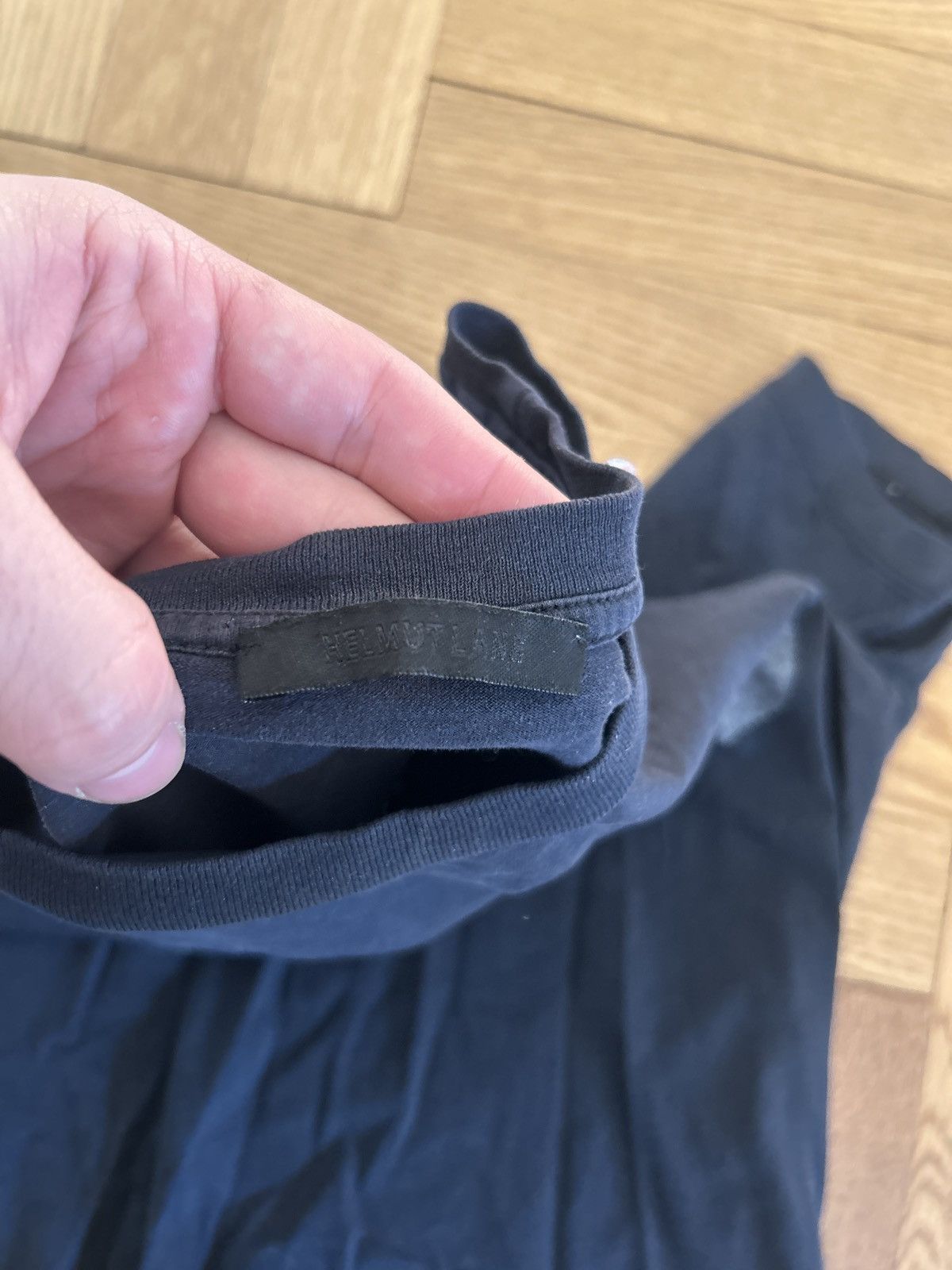 Helmut Lang SS04 Inside Out Staff Tee Size US S / EU 44-46 / 1 - 3 Thumbnail