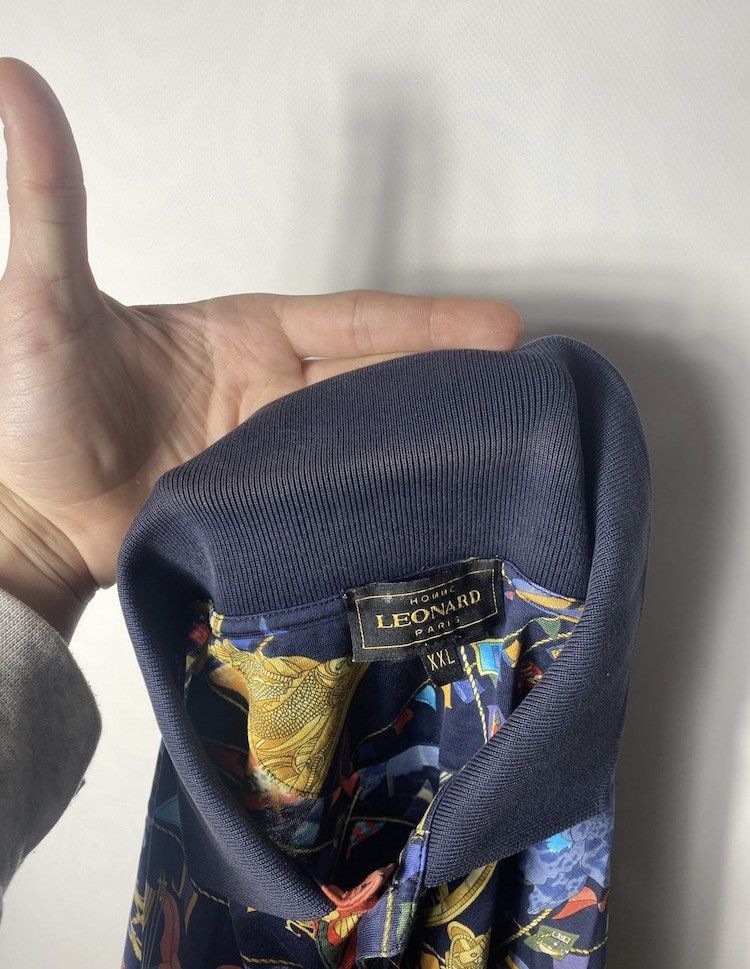 Leonard Paris × Vintage Luxury Leonard Paris Homme full floral print polo size Xxl Size US XXL / EU 58 / 5 - 7 Thumbnail