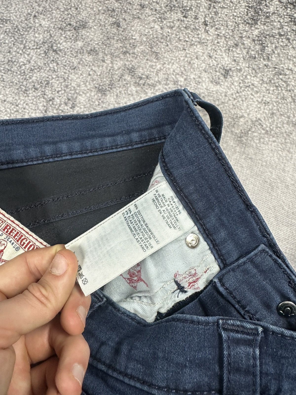 True Religion Y2K vintage true religion High Waisted jeans Streetwear Alt Size 29" - 6 Thumbnail