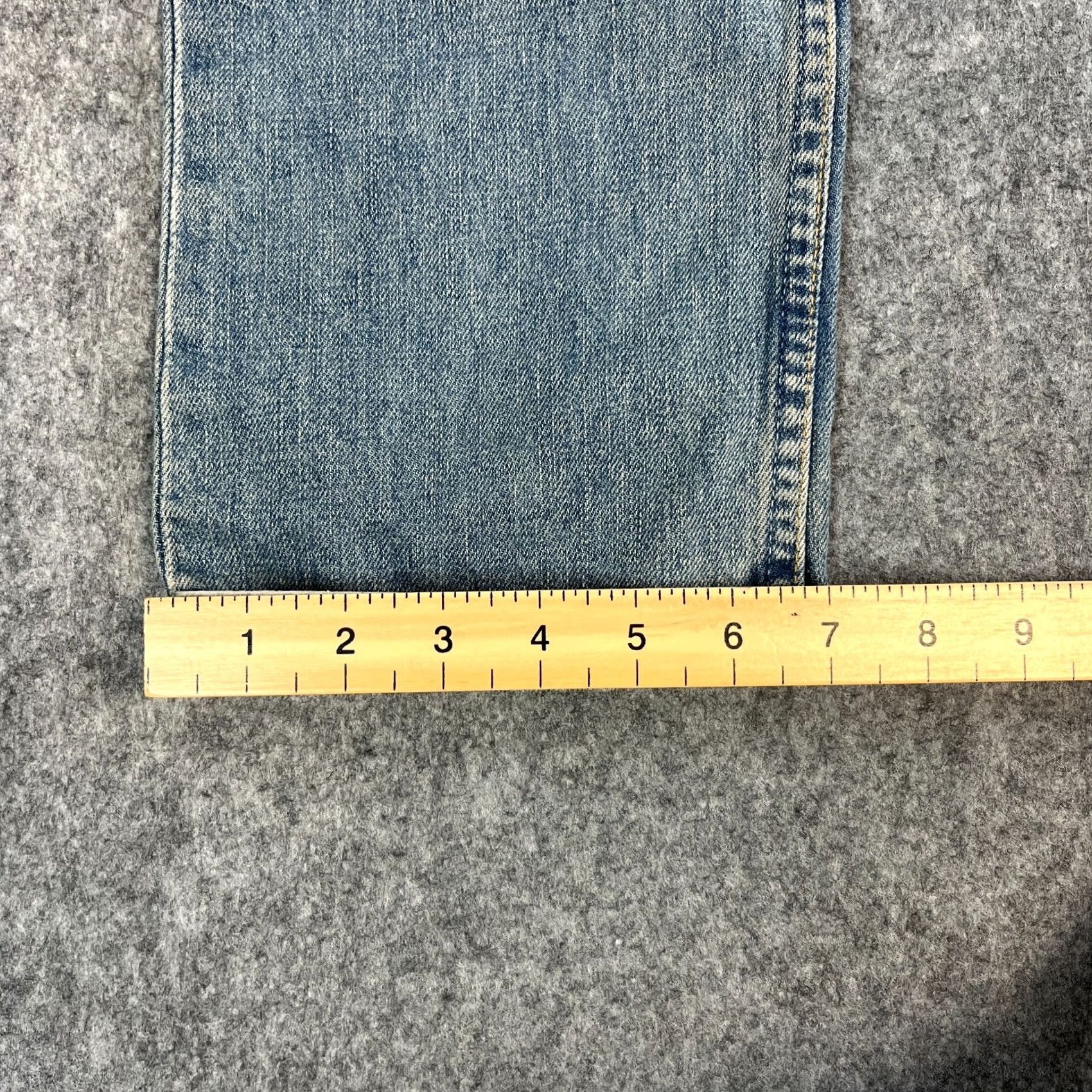 Levi's VINTAGE Levi's 536 Jeans Mens Regular Straight 32 32 Mid Blue Distressed 90s Size US 32 / EU 48 - 3 Thumbnail