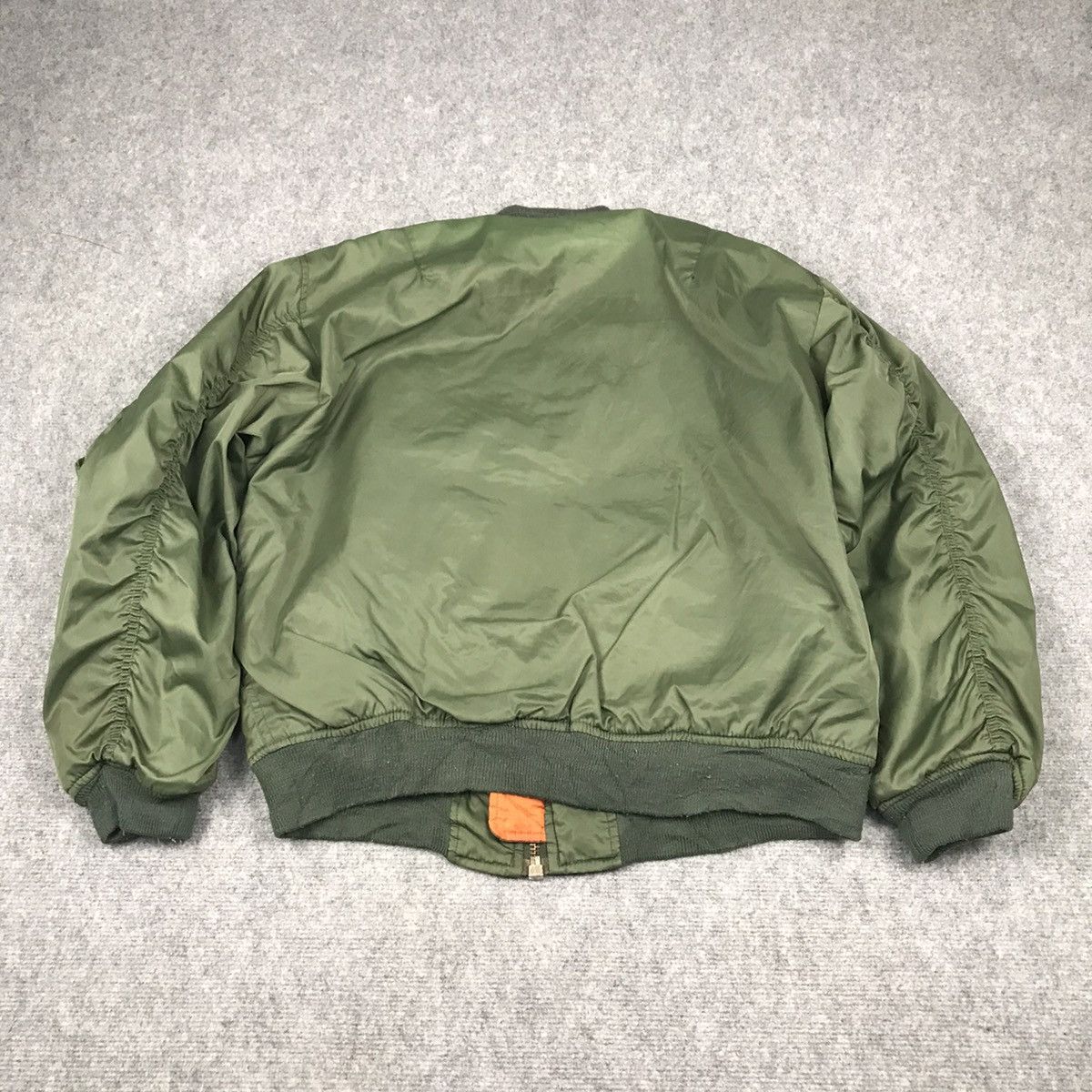 MILITARY BOMBER GREEN FADED JACKET