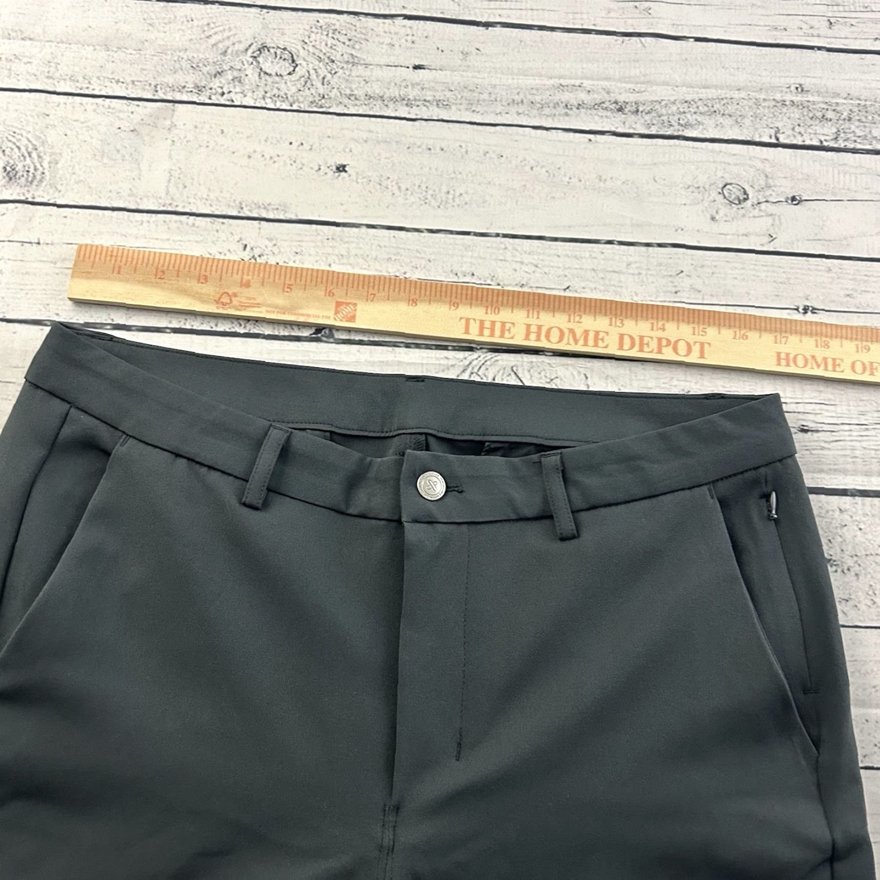 Vintage & Collar Slim Flat Front Pants Men's 34x27 Gray Shirt Pants Flat Front Slim 34 27 Gray Men 34x27 Size US 34 / EU 50 - 2 Thumbnail