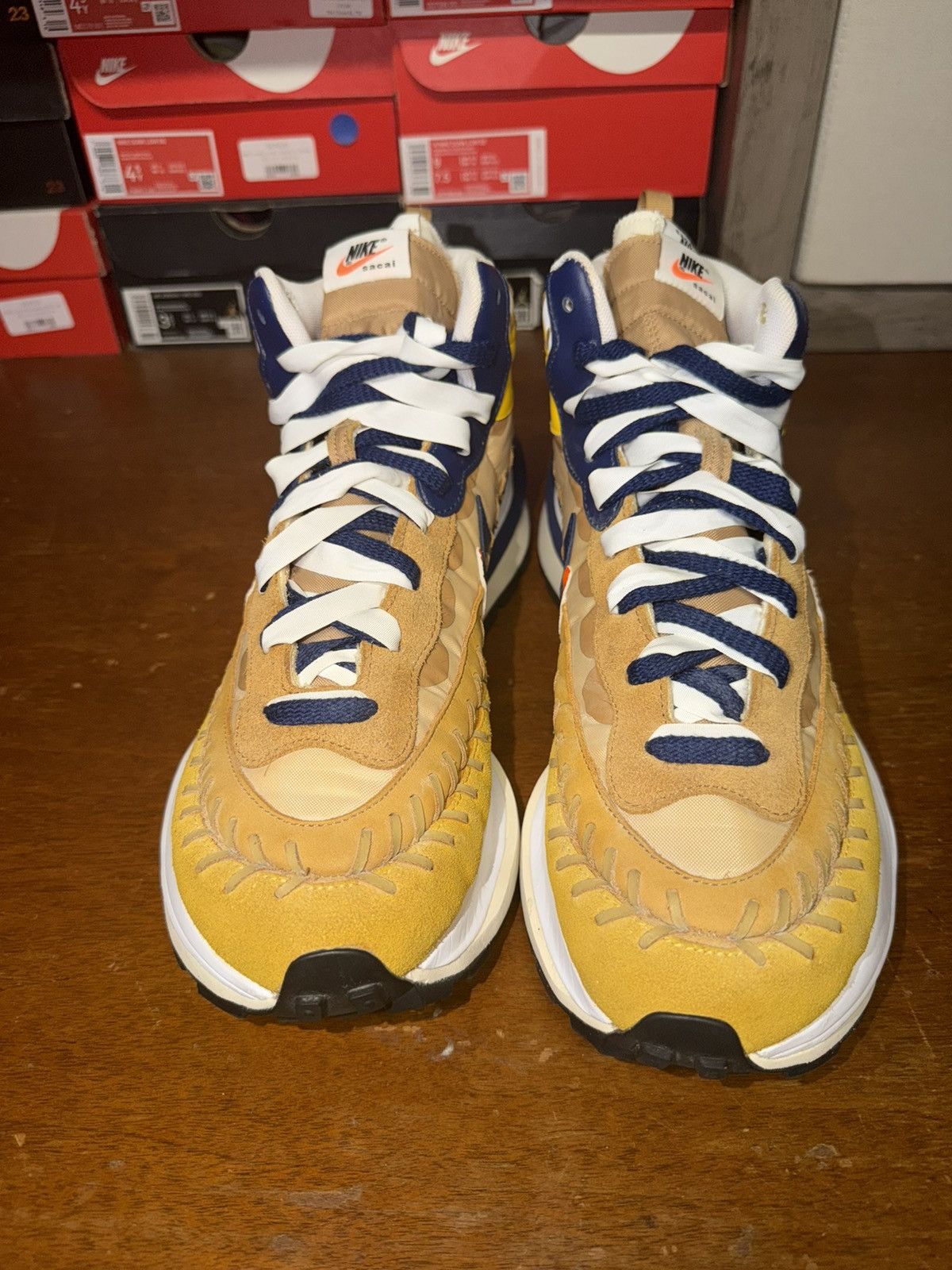 Nike × Sacai Nike Sacai X Jean Paul Gaultier X VaporWaffle Sesame size 12 Size US 12 / EU 45 - 4 Thumbnail