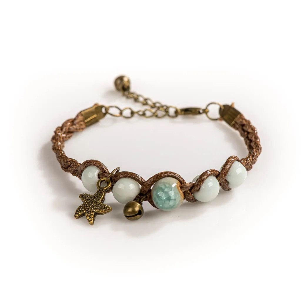 Handmade Artware Retro Ceramic Bracelet Handmade Jewelry Gift For Her Size ONE SIZE - 2 Thumbnail