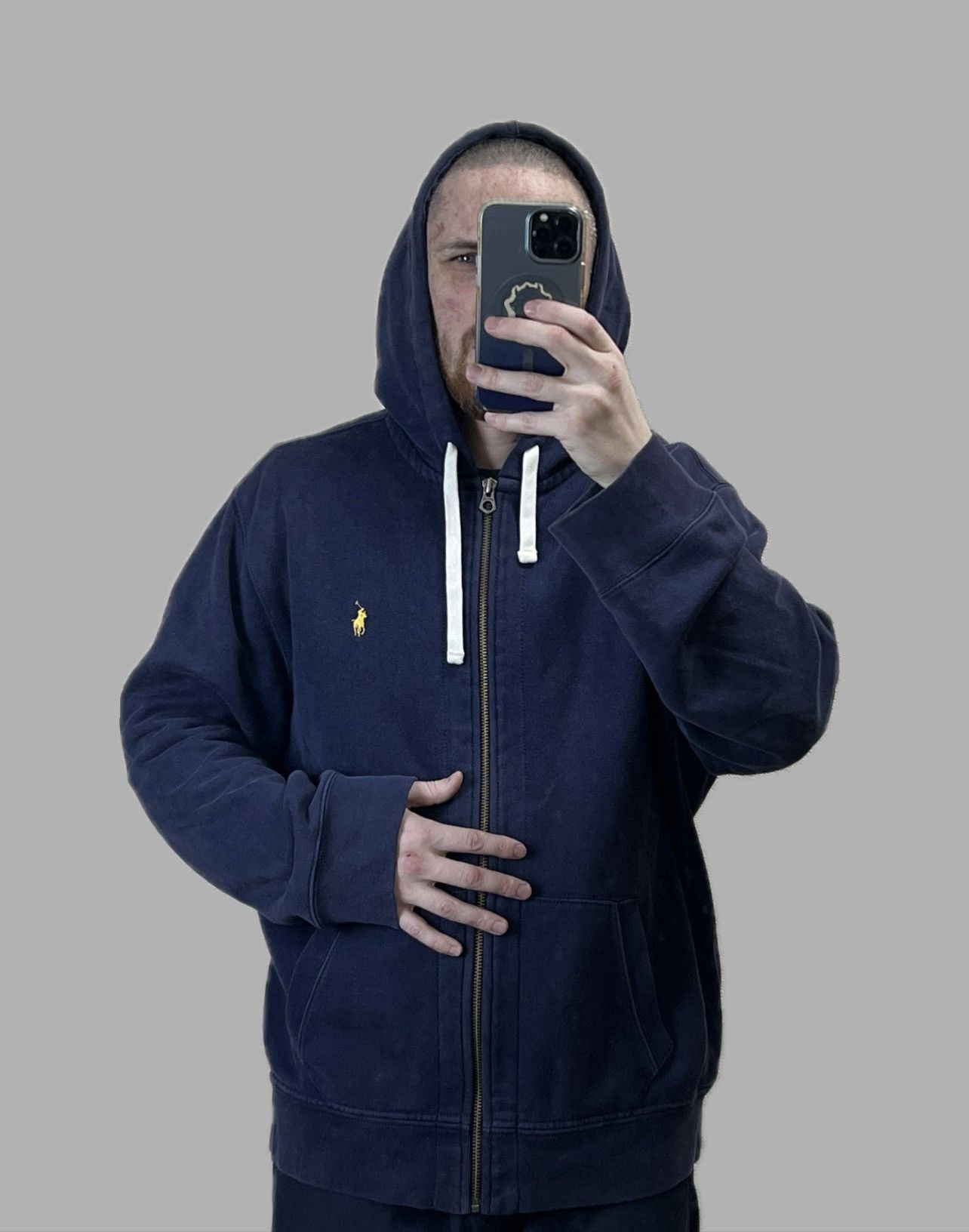 Vintage Vintage Polo Ralph Lauren men’s size XL zip hoodie Size US XL / EU 56 / 4 - 2 Thumbnail