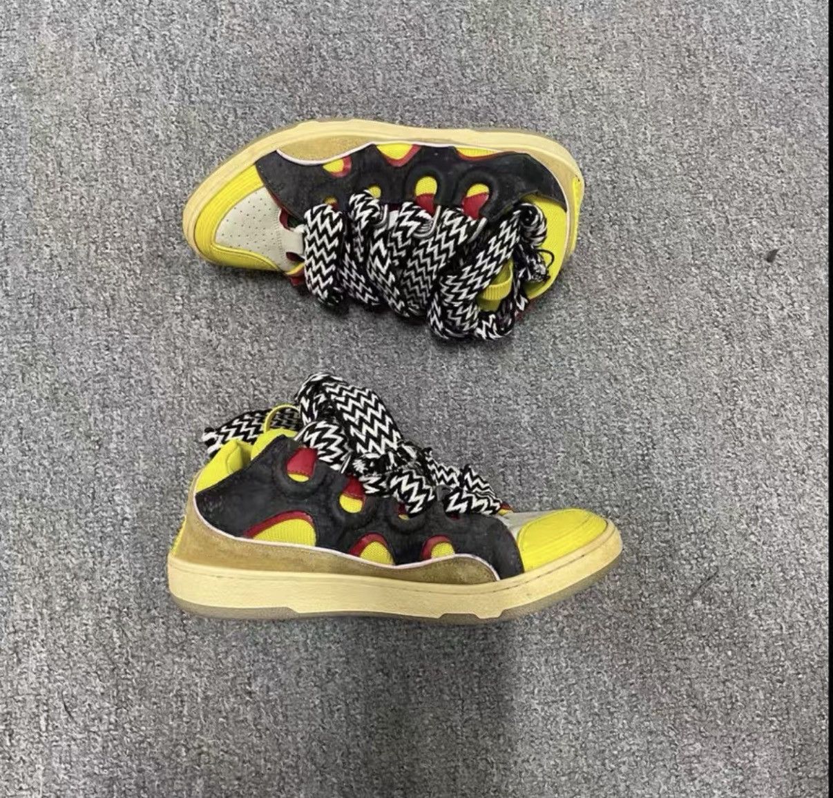 Lanvin LANVIN Yellow Curb Sneakers J40 Size US 9.5 / EU 42-43 - 4 Thumbnail