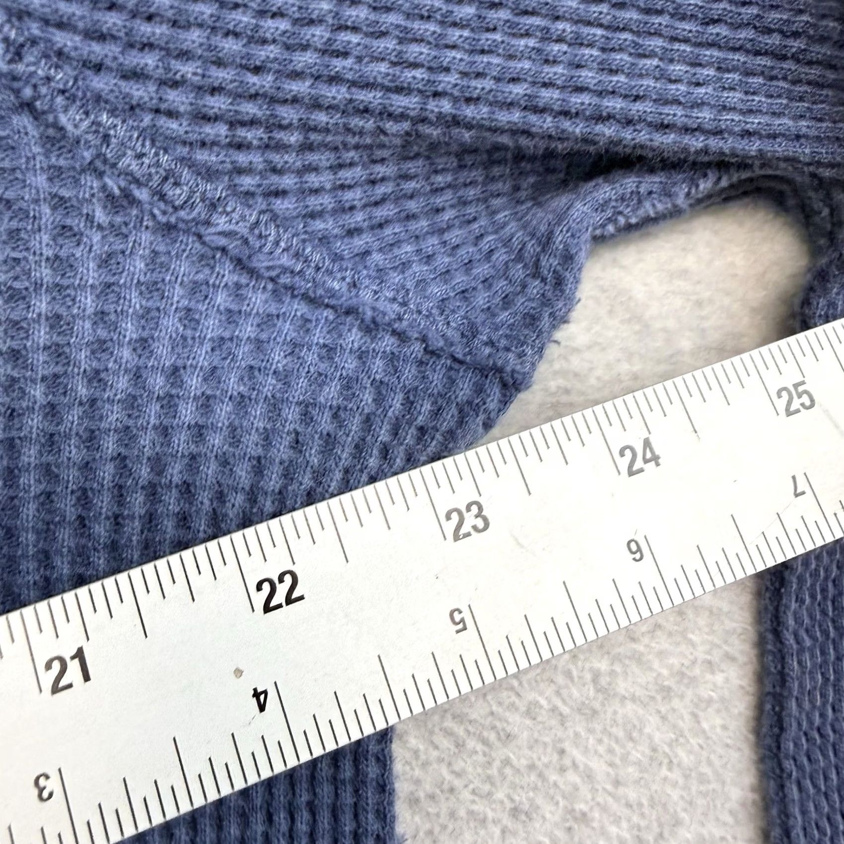 Polo Ralph Lauren Polo Ralph Lauren Hoodie Mens L Blue Thermal Waffle Knit Pullover Cozy L Men Size US L / EU 52-54 / 3 - 3 Thumbnail