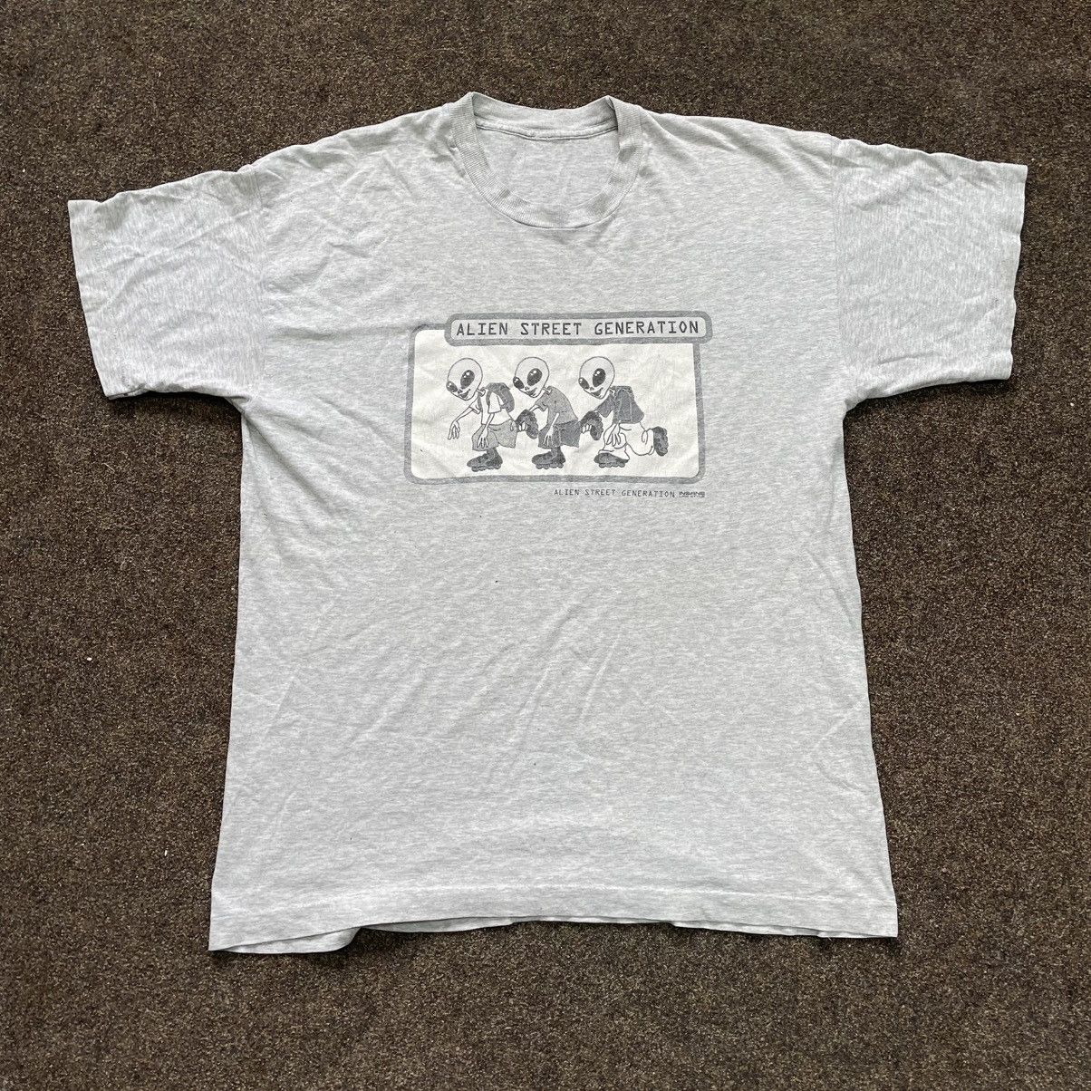 Vintage Vintage 90s Alien Street Generation Graphic Tee Streetwear X Size US XL / EU 56 / 4 - 1 Thumbnail