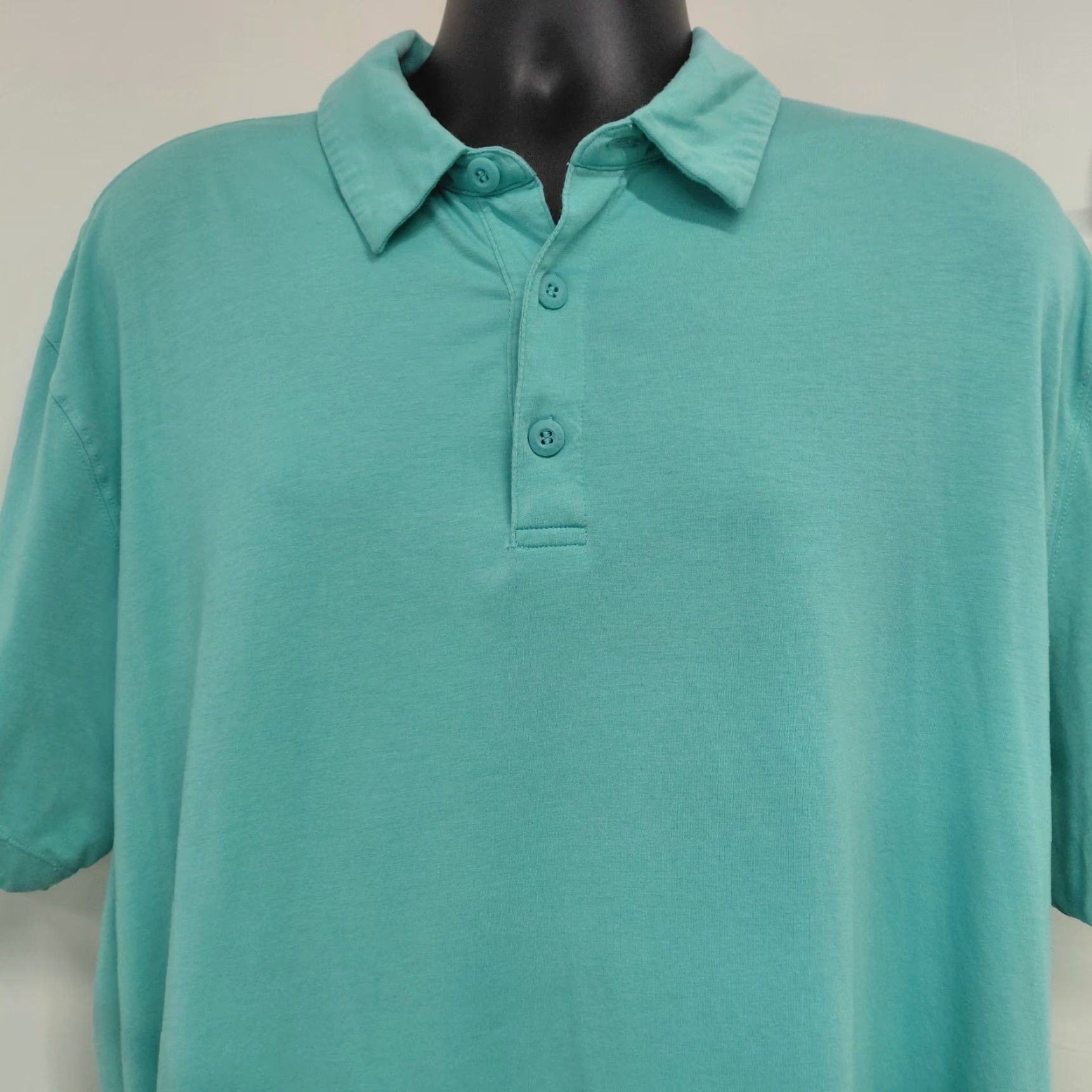 Fabletics Fabletics Polo Shirt Mens XXL Green Stretch Short Sleeve Athletic Golf EUC Shirt Men Green Stretch Polo EUC Vintage No Size US XXL / EU 58 / 5 - 5 Thumbnail