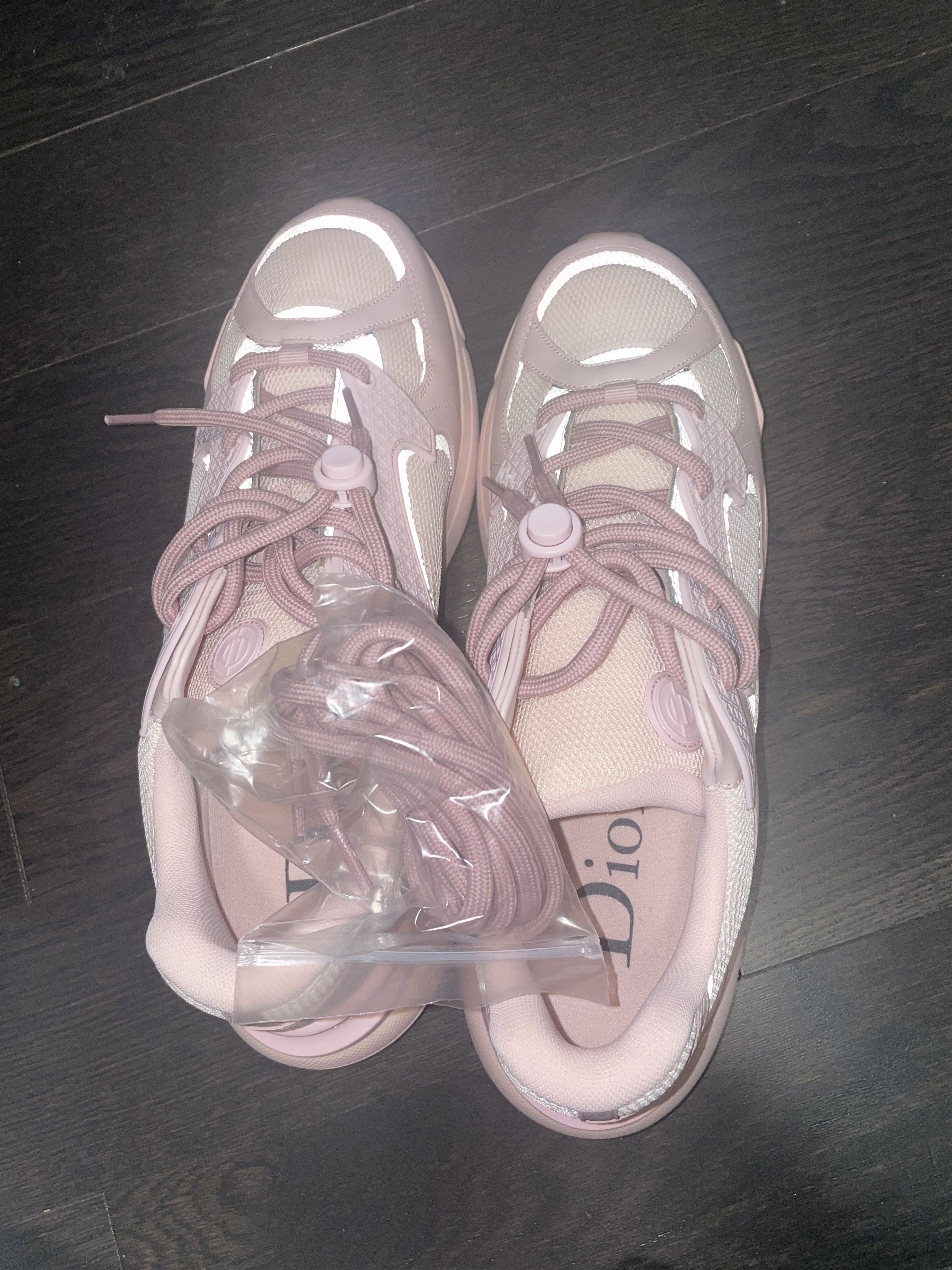 Christian Dior Monsieur Dior B24 Low Top Sneaker Pink BRAND NEW Size US 11 / EU 44 - 7 Thumbnail