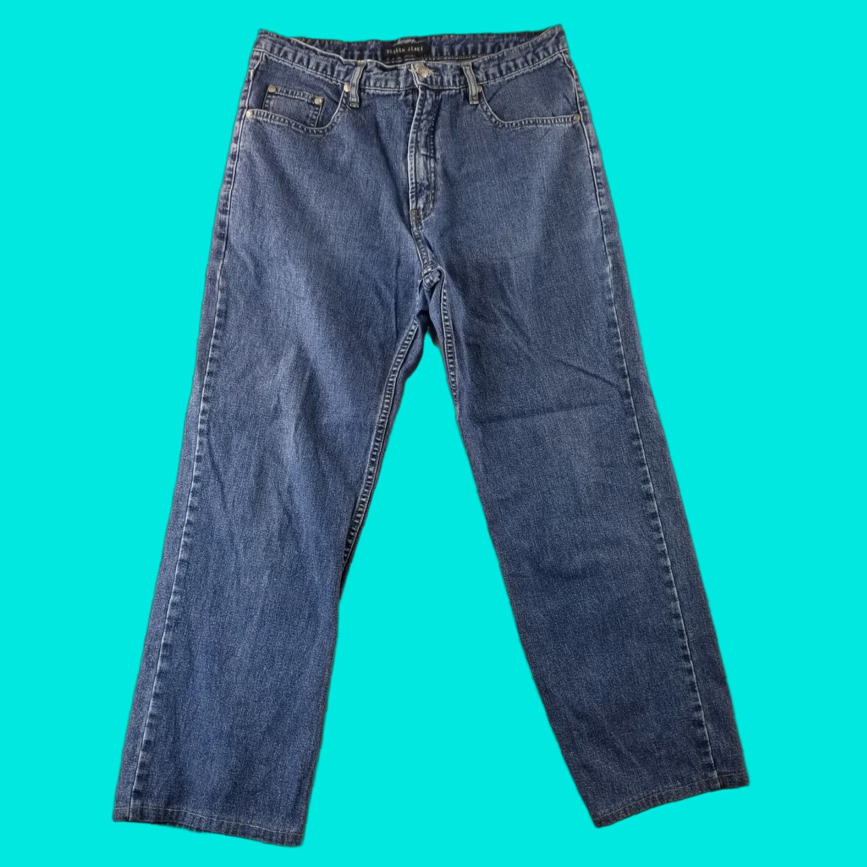 VINTAGE Bobson Jeans Men 34 Dark Wash Normcore High Quality