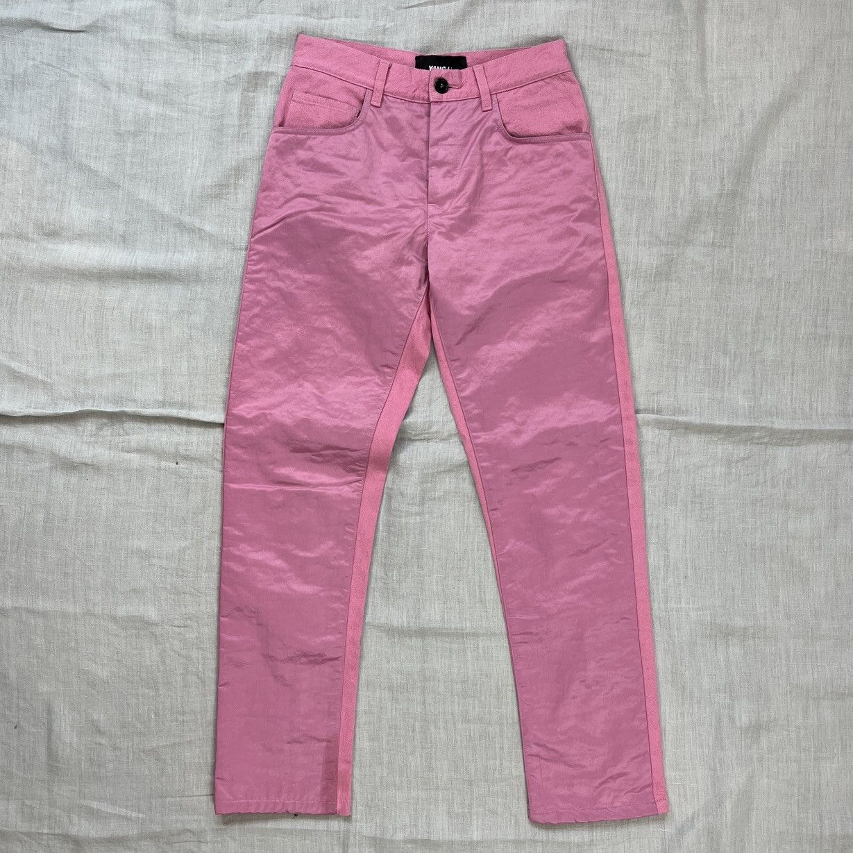 Yang Li Nylon and Cotton Pink Jeans