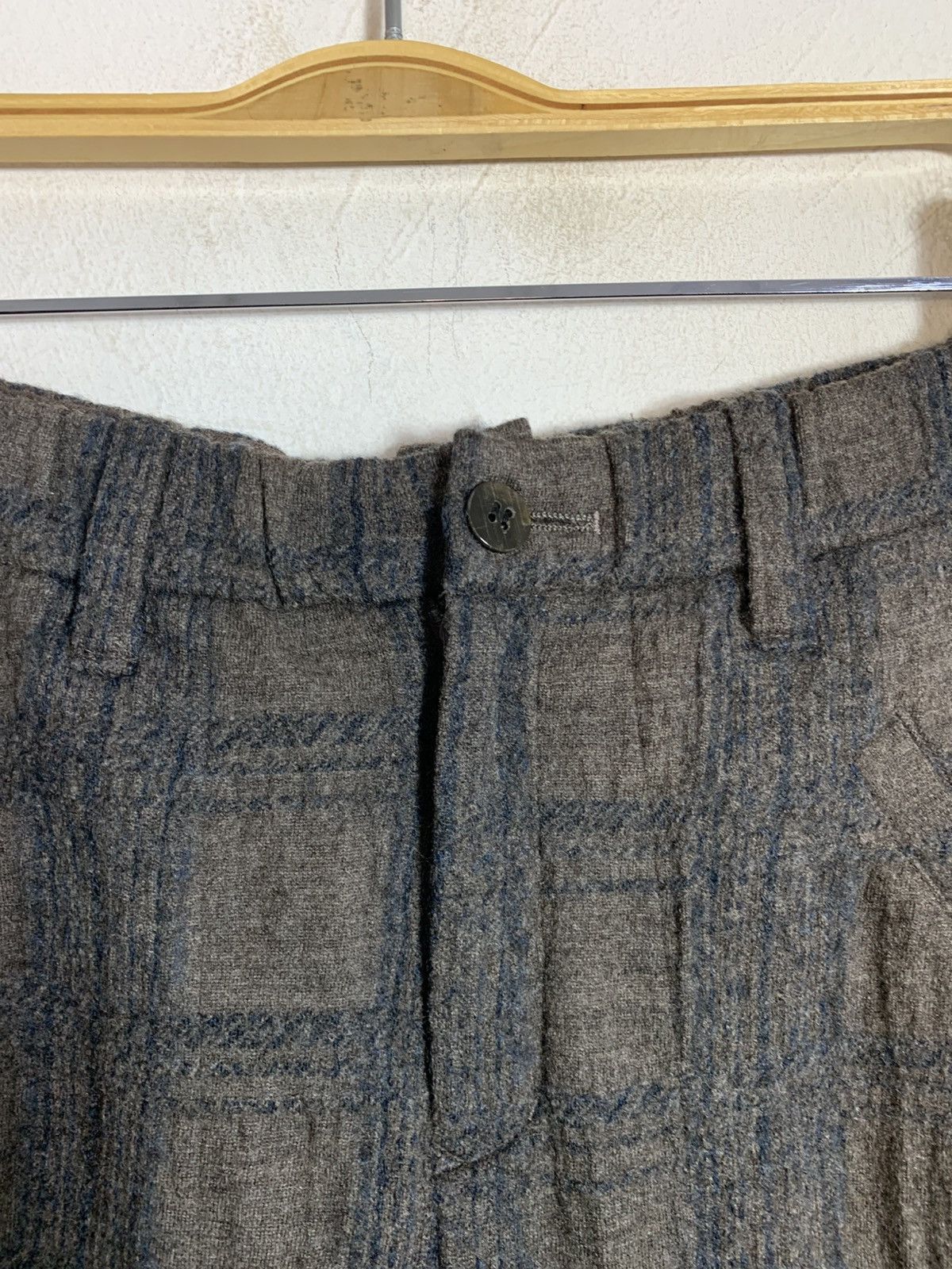 Issey Miyake Plantation Issey Miyake Chambray Pleated Checked Pan Size US 30 / EU 46 - 7 Thumbnail