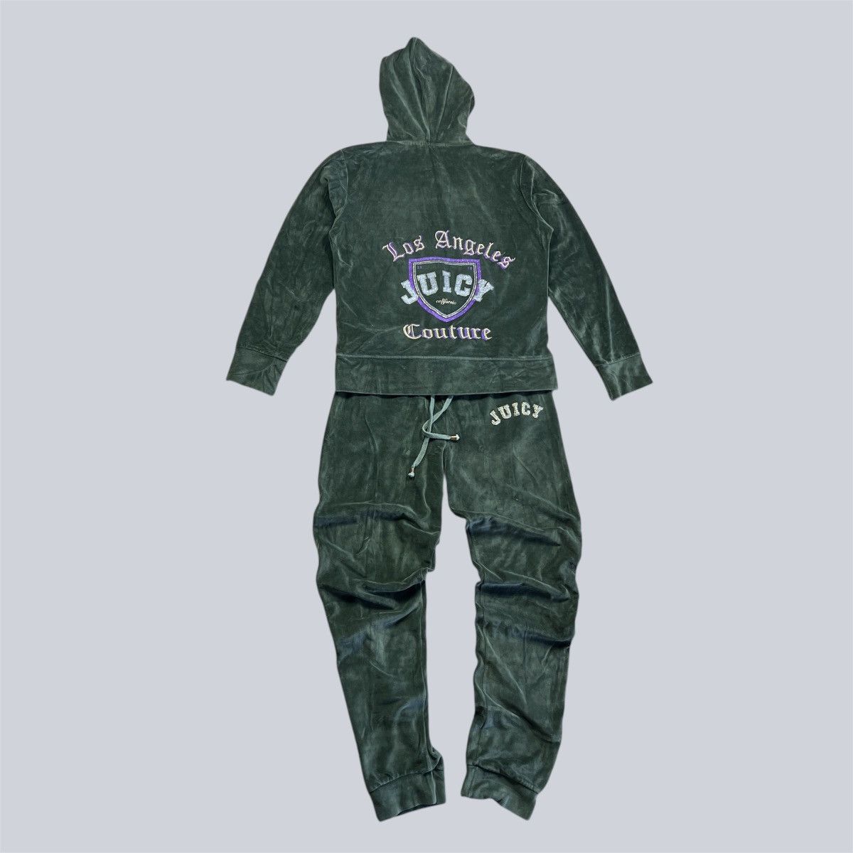 Juicy Couture Vintage Juicy Couture Hoodie + Pants Set Tracksuit Velour Size M / US 6-8 / IT 42-44 - 1 Thumbnail