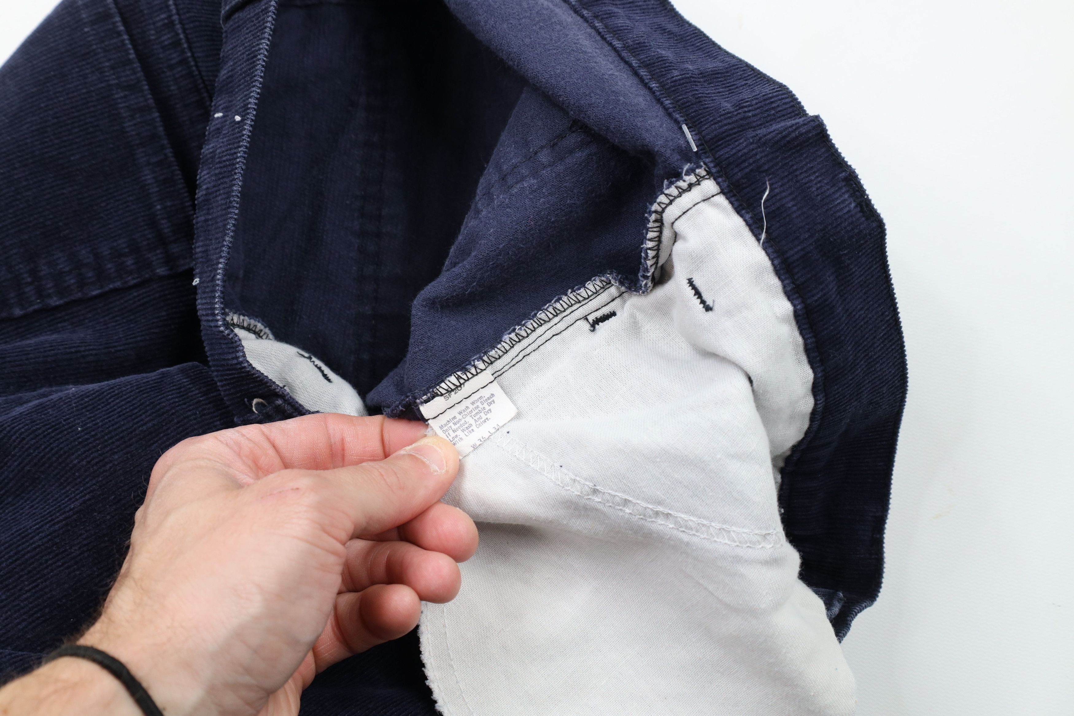 Levi's × Vintage Vintage 80s Levis 517 Bootcut Corduroy Chino Pants Blue USA Size US 36 / EU 52 - 6 Thumbnail
